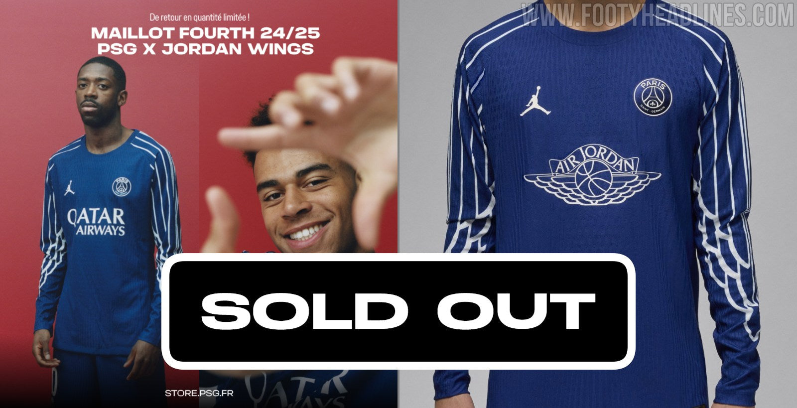 PSG Restock 24-25 Jordan Wings Kit - Sold Out in Minutes