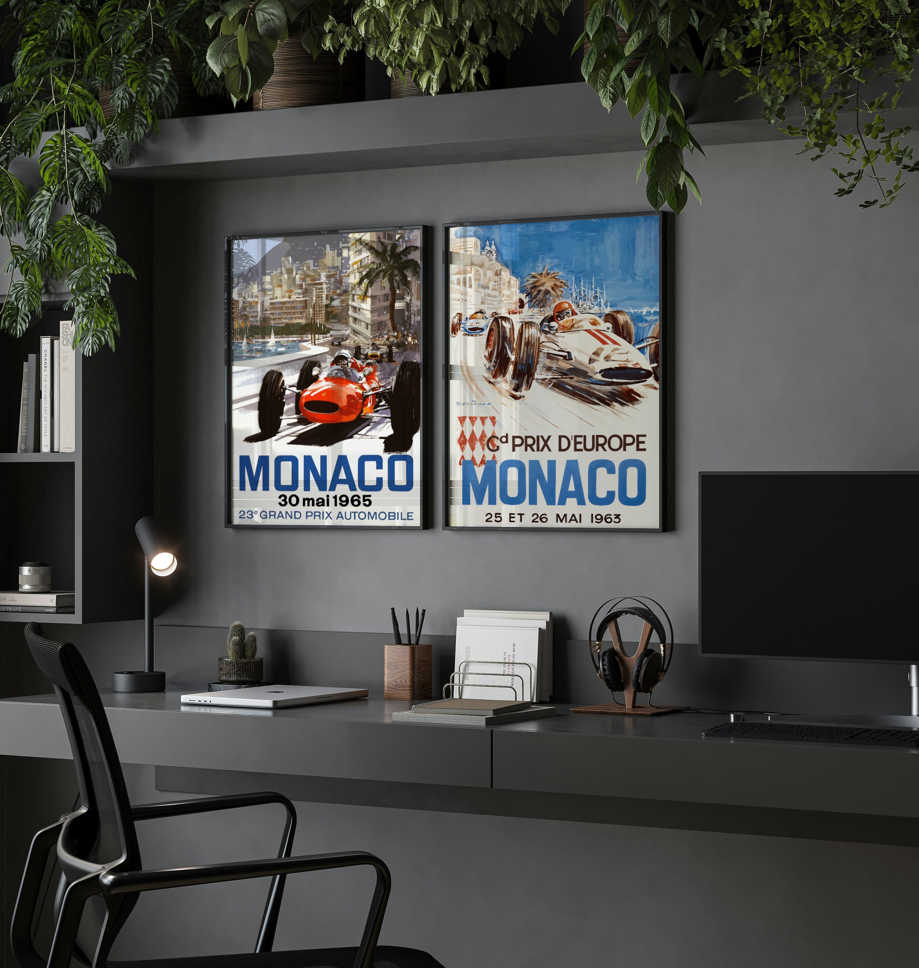 Ferrari F1 Monaco Poster