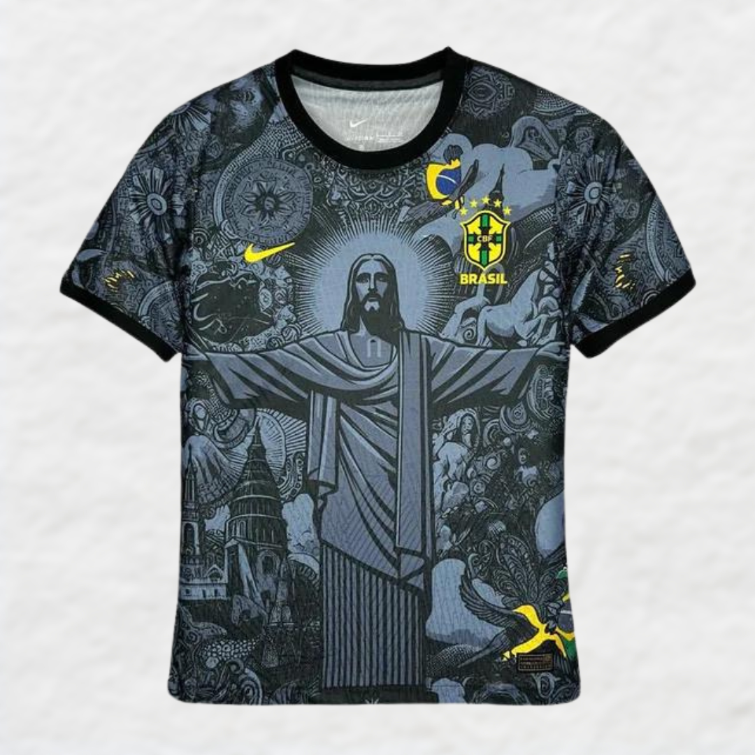 BRAZIL 2024/25 BLACK 'CHRIST THE REDEEMER' SPECIAL EDITION SHIRT - CLEAR OUT