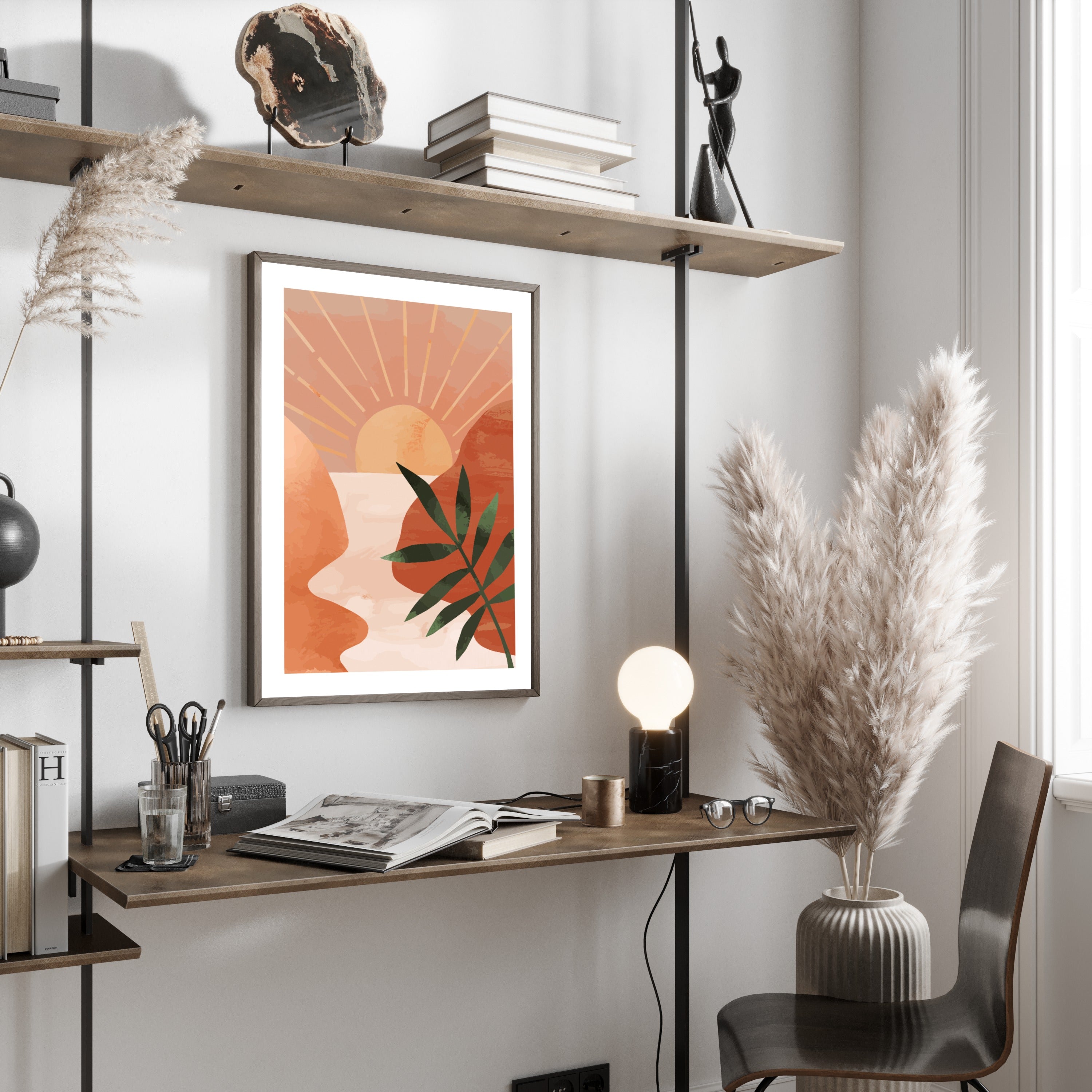 Abstract Sunset Poster