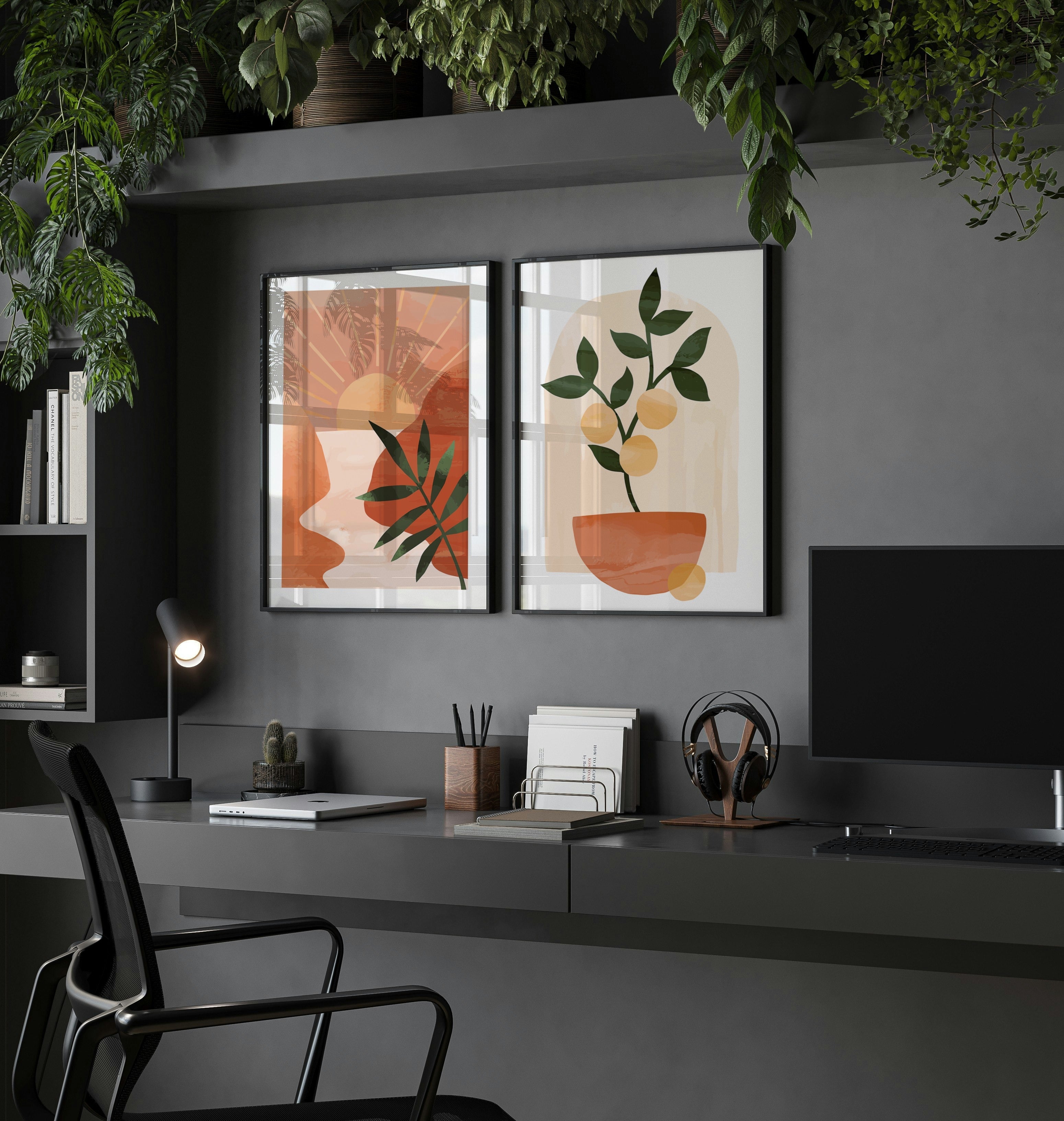 Abstract Sunset Poster