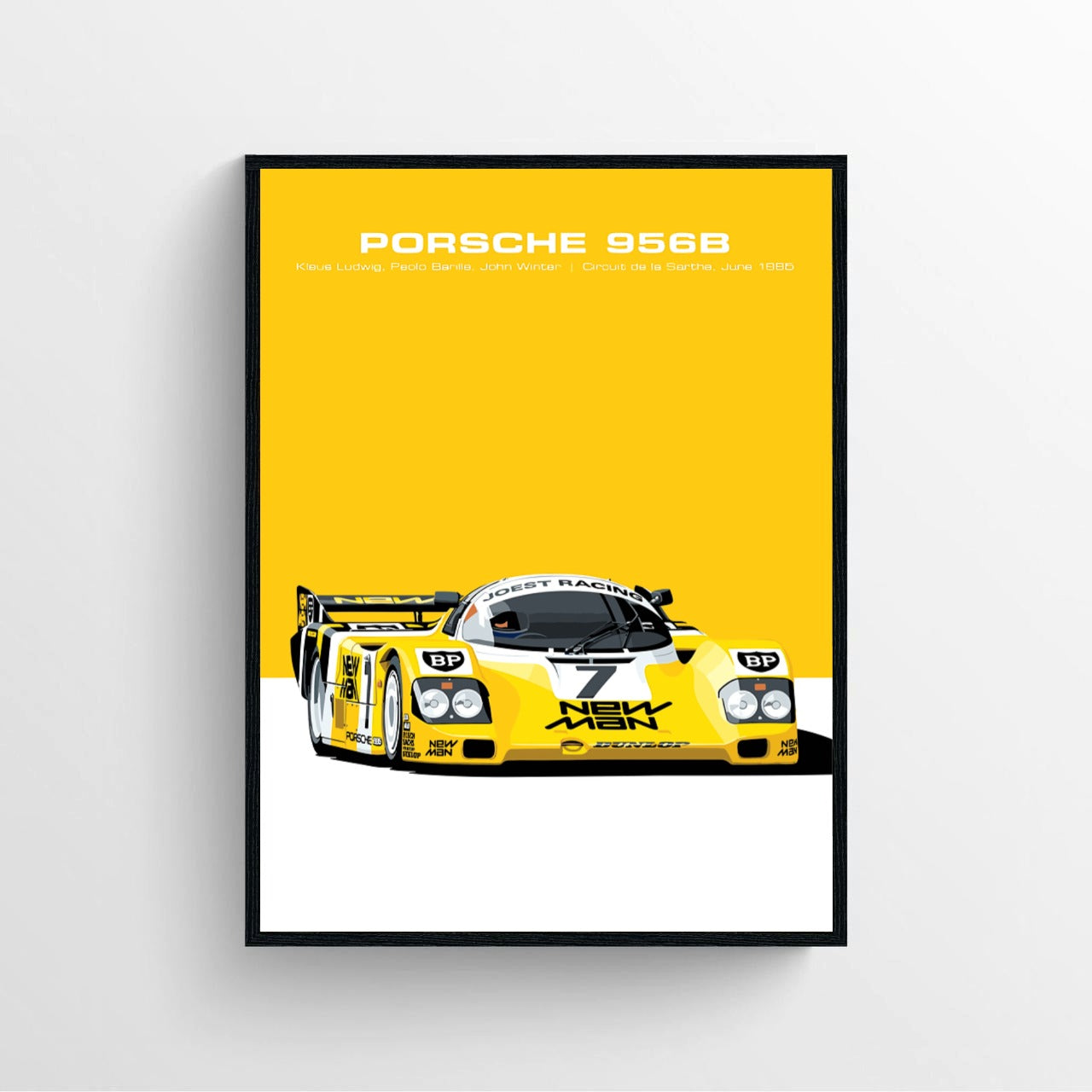 Poster Vintage Ferrari de Mónaco