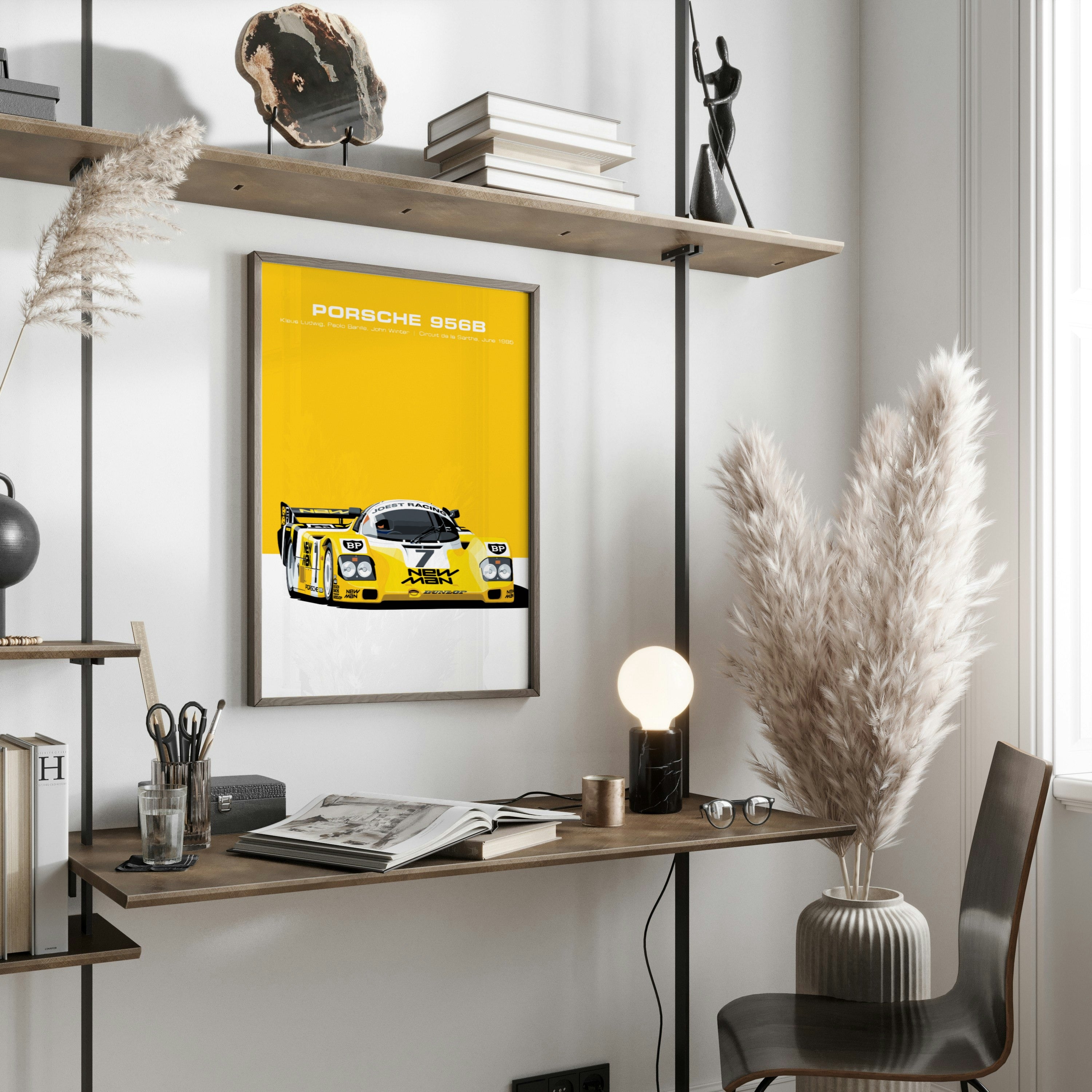 Poster Vintage Ferrari de Mónaco