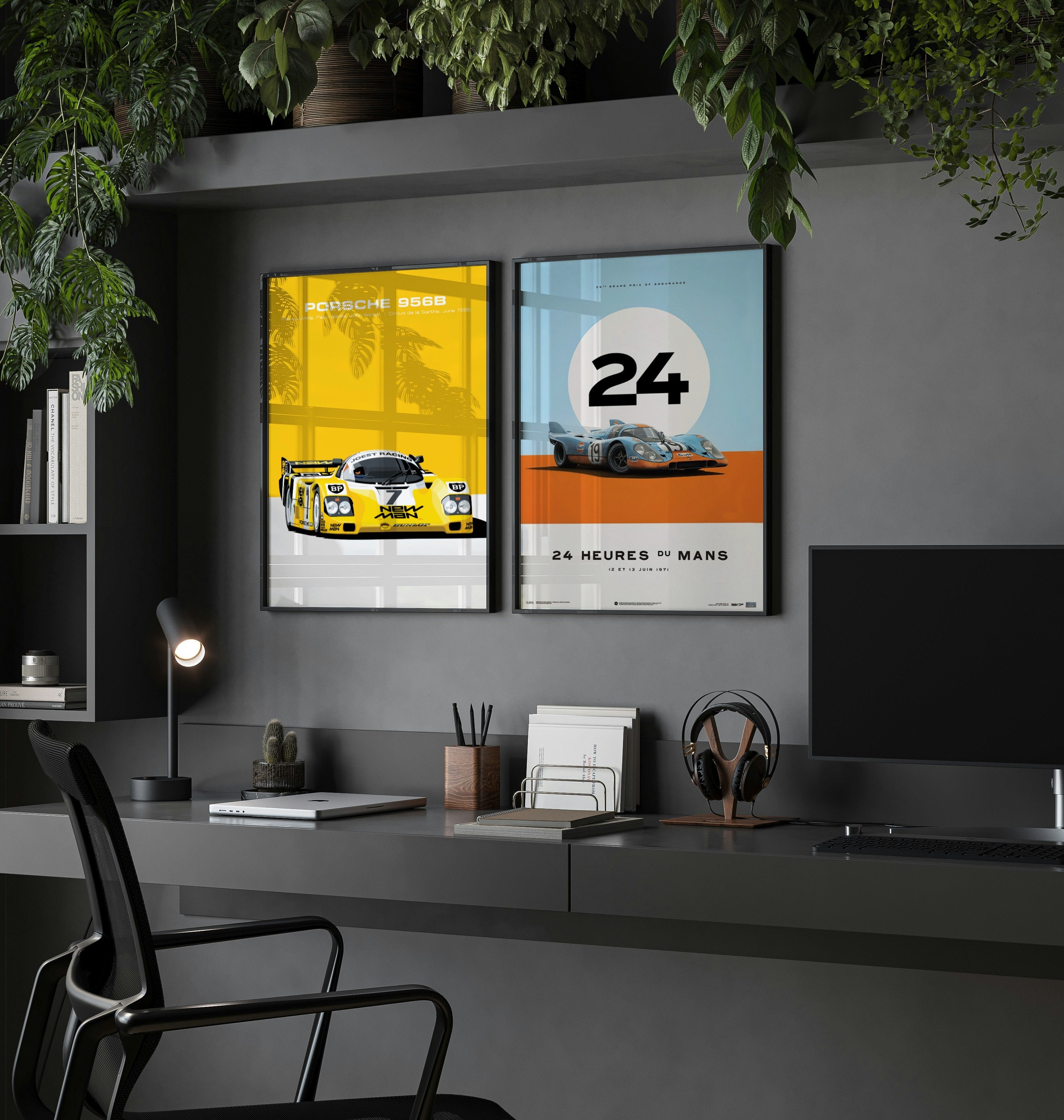 Poster Vintage Ferrari de Mónaco