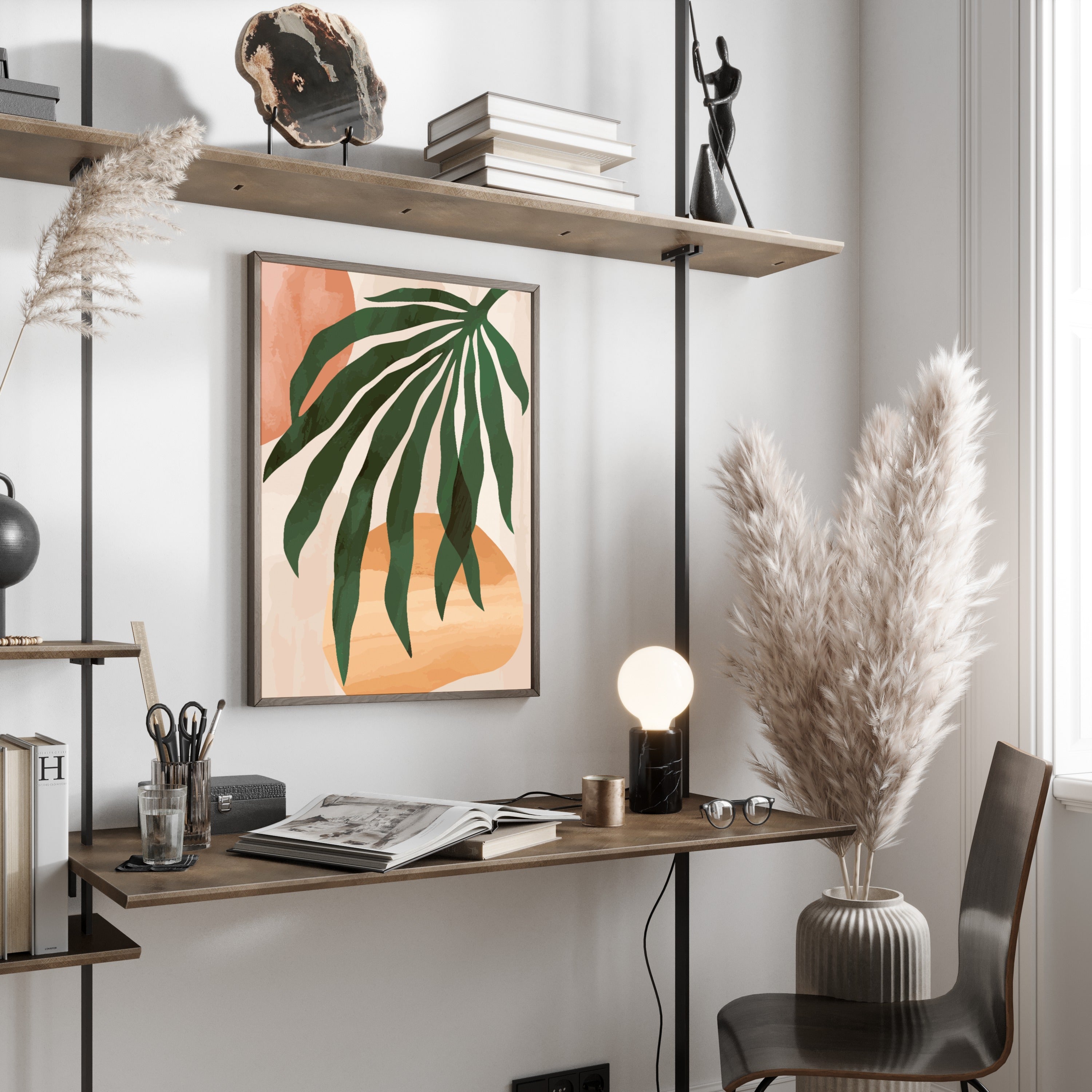 Abstract Leaf Poster