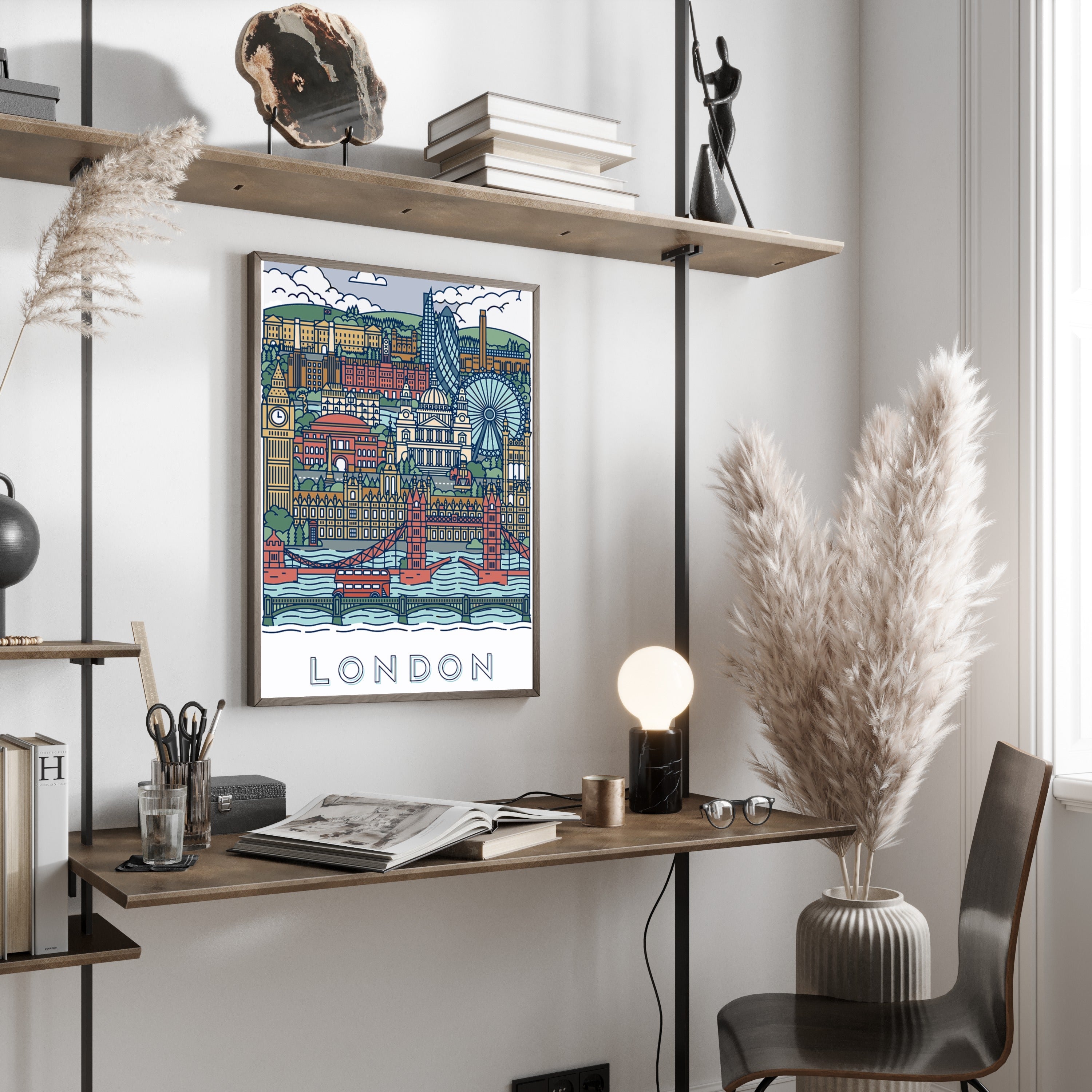 Graphical posters of Paris & London