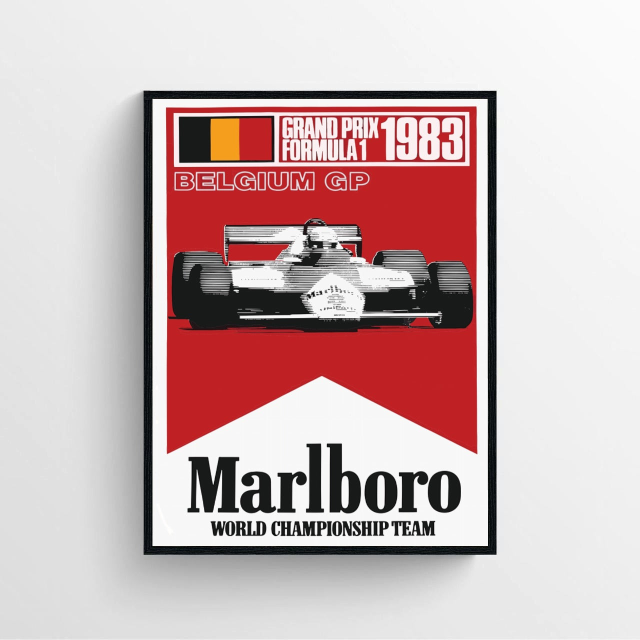 Affiche MARLBORO McLAREN F1 BELGE