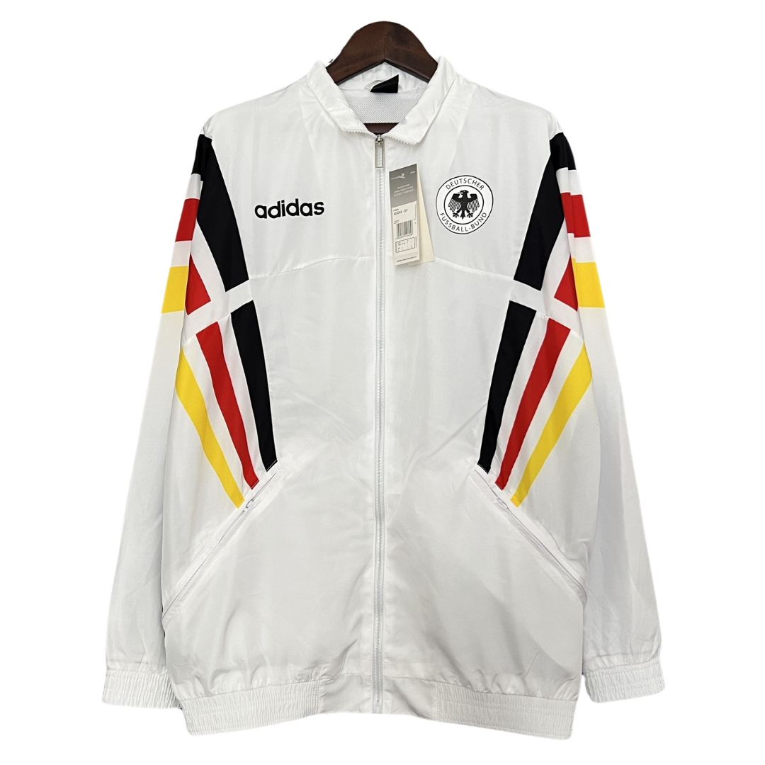 Chaqueta Rompevientos Retro Alemania - Blanca