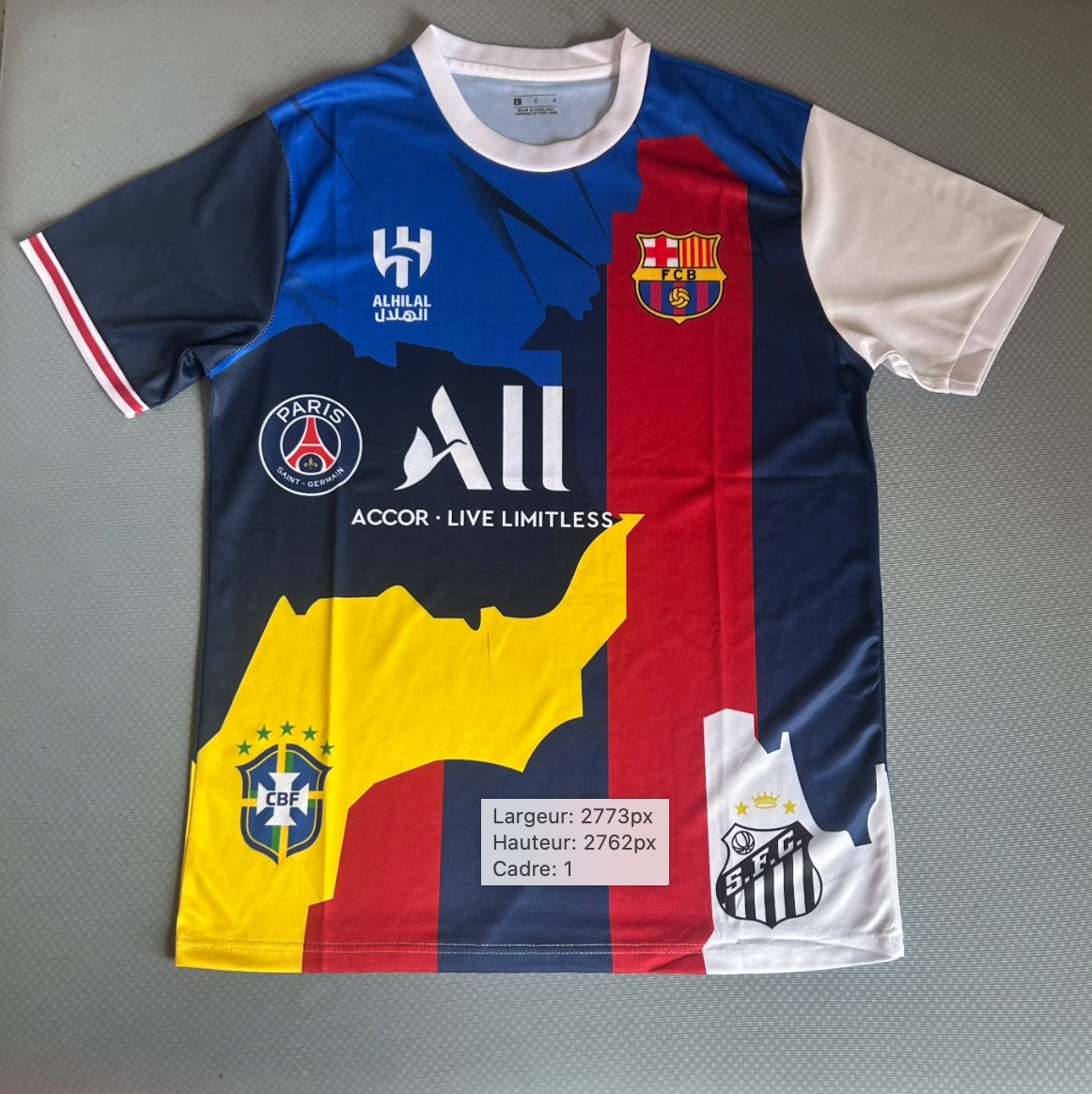 Neymar All teams jersey