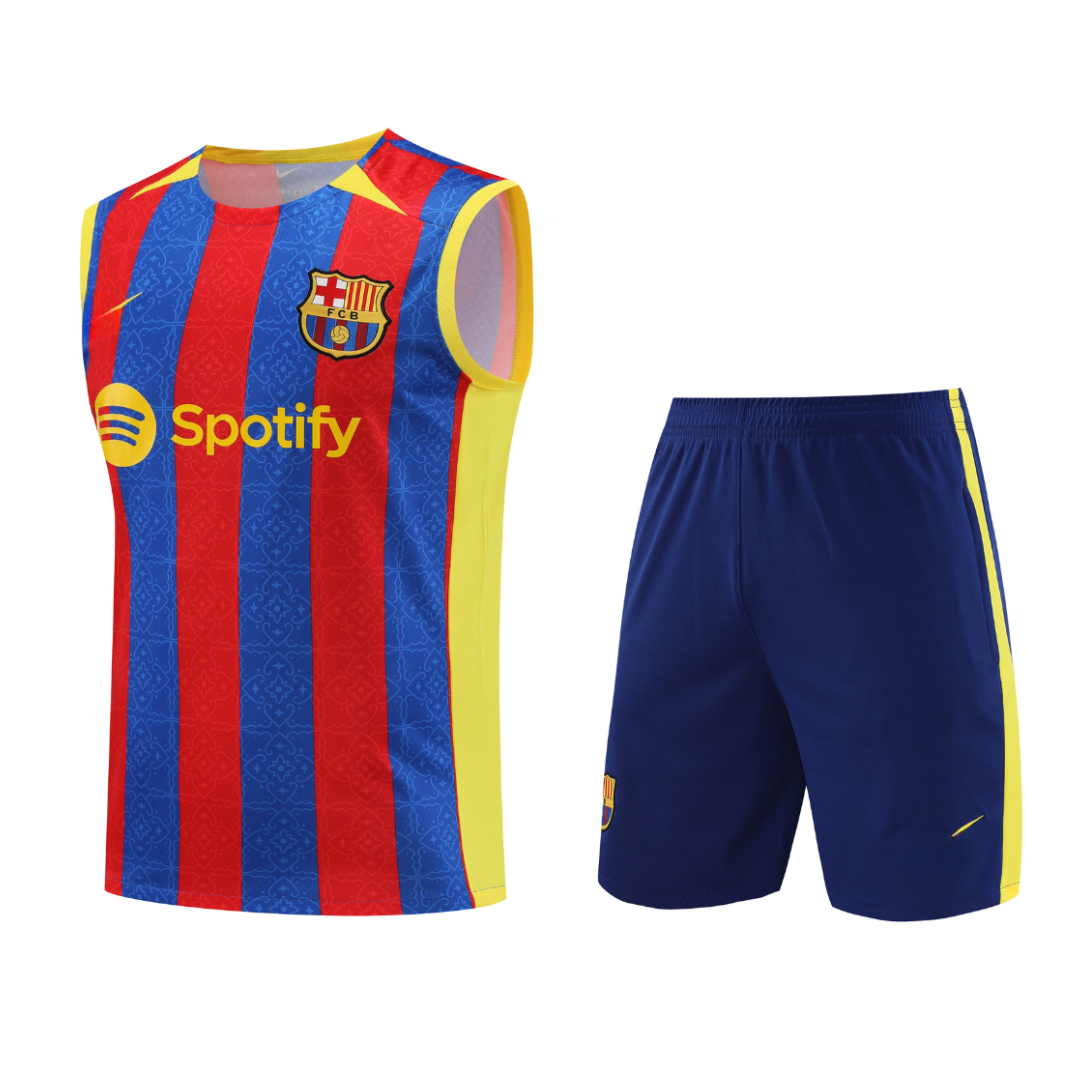 FC BARCELONA BLAUGRANA mouwloos zomertenue 2024/2025