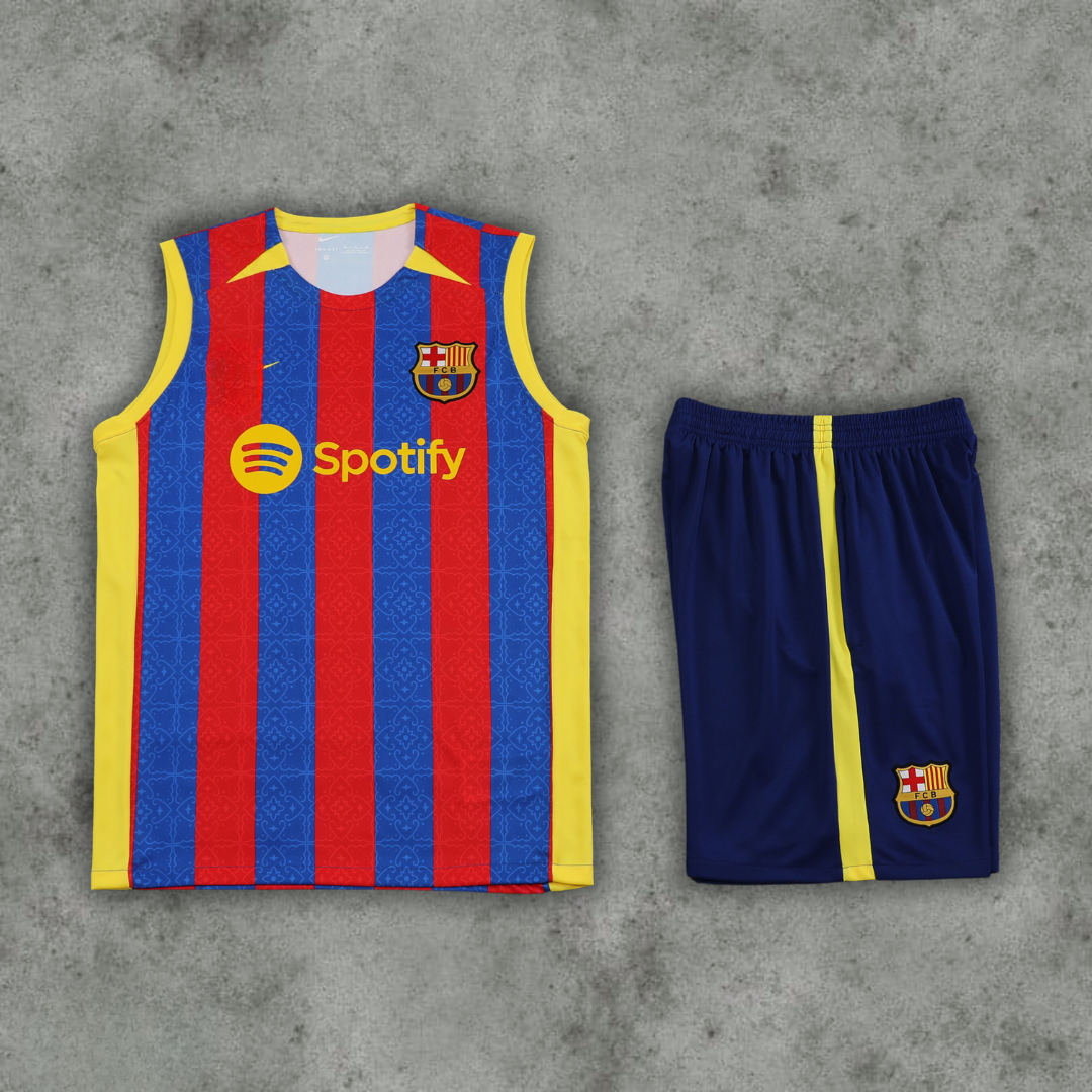 FC BARCELONA BLAUGRANA mouwloos zomertenue 2024/2025