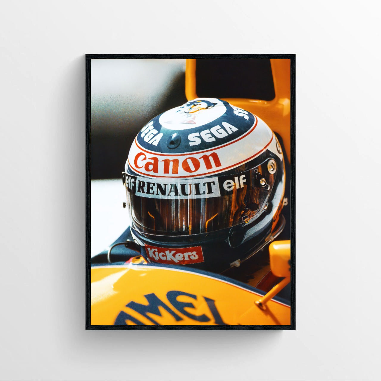 Alain Prost 1993 Helmet Poster