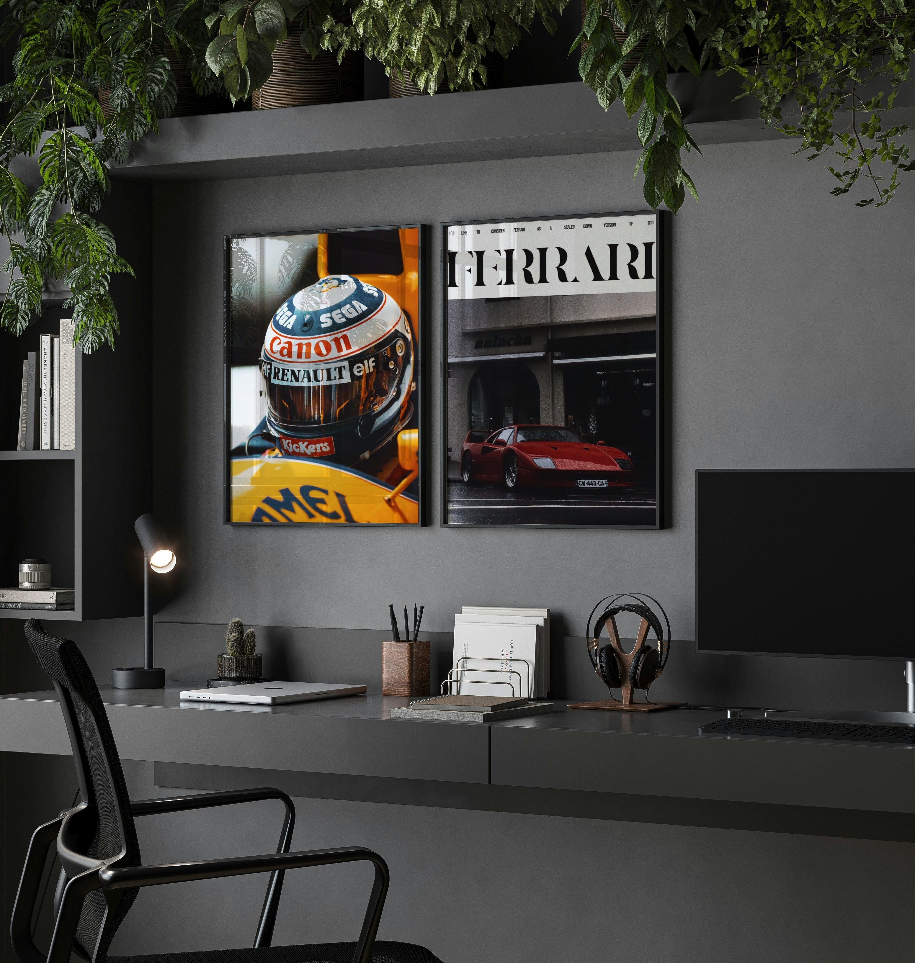 Alain Prost 1993 Helmet Poster