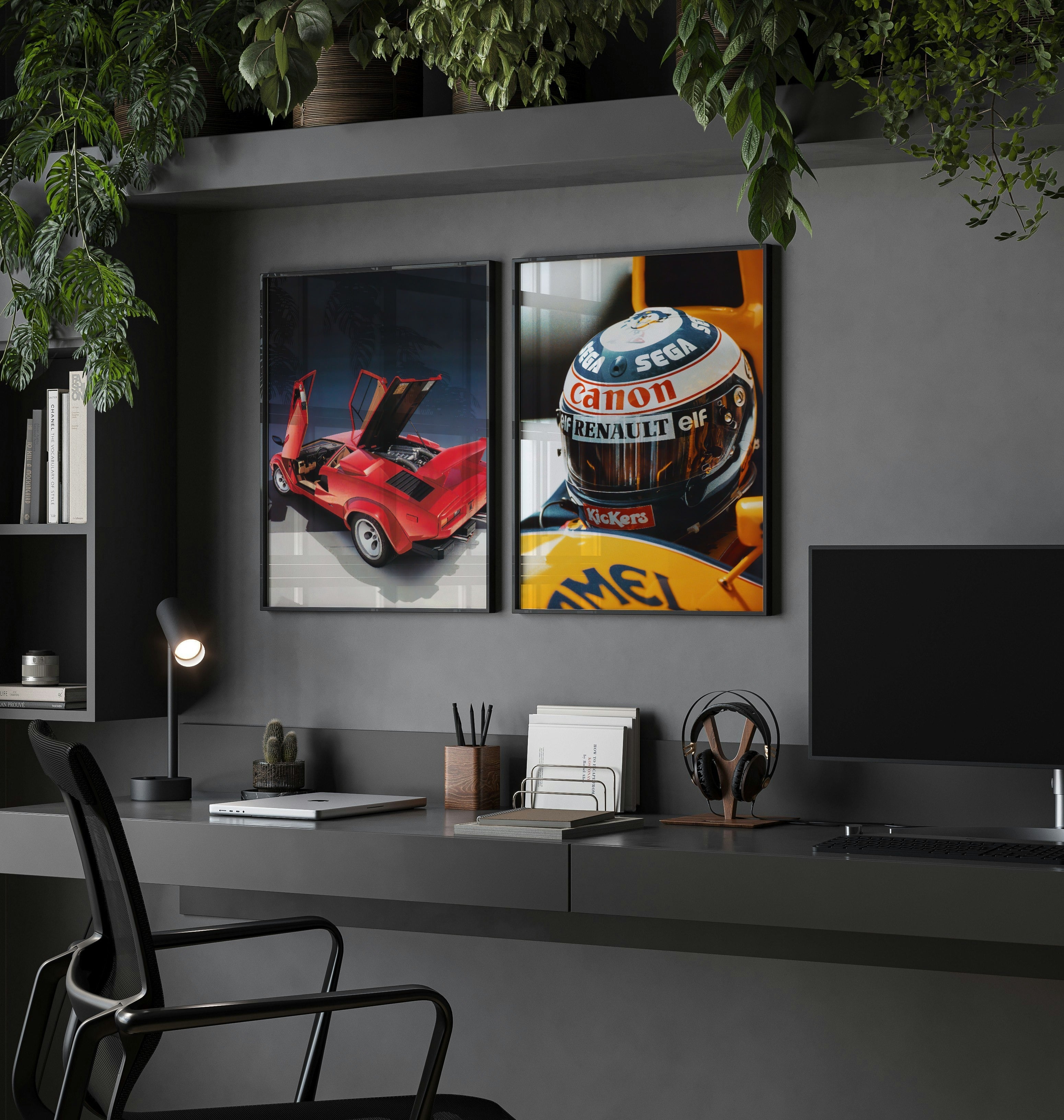 KWID Vintage Car Poster for Lamborghini Countach Sports Car Poster