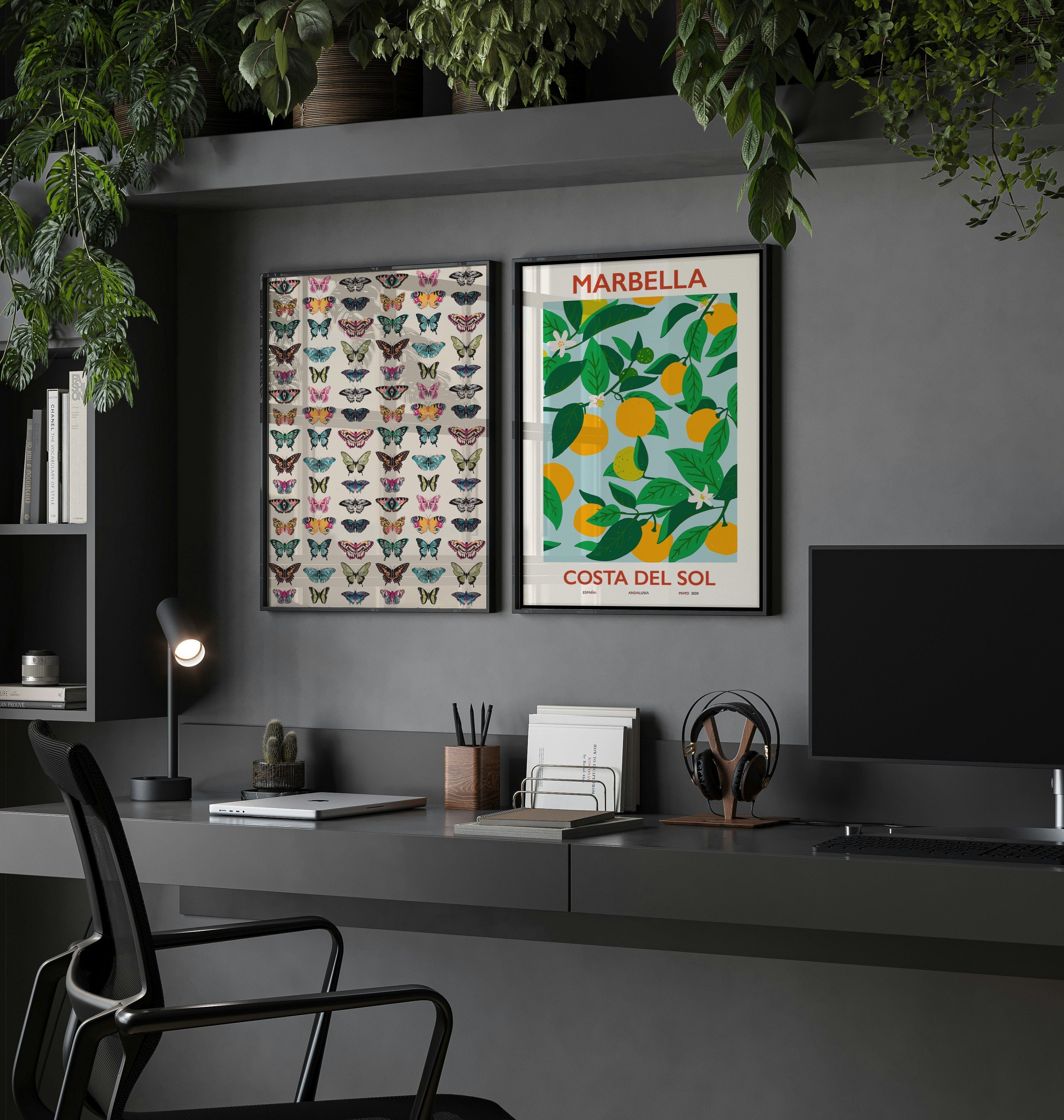 Vintage Poster Butterflies