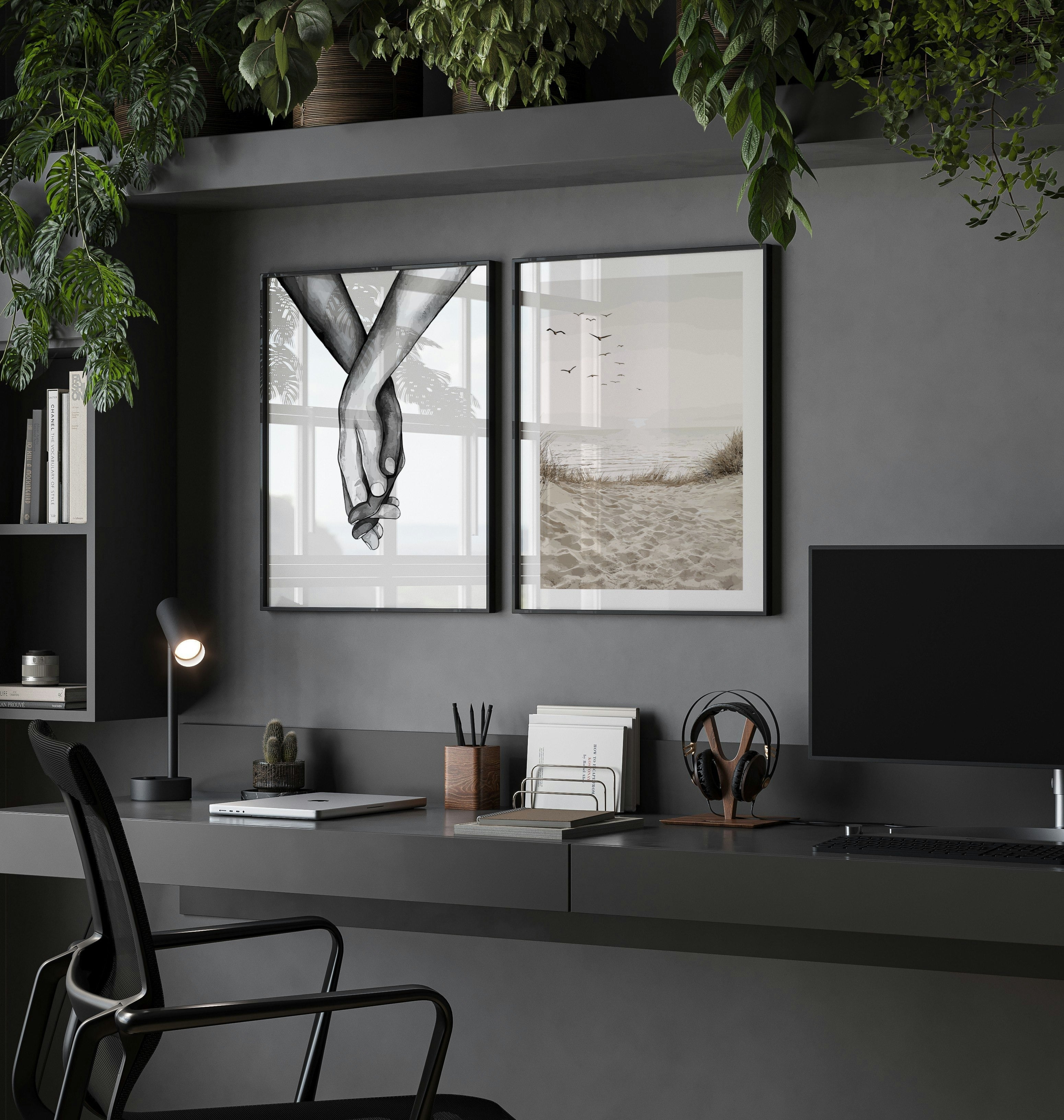 Póster Impressão Mão na Mão