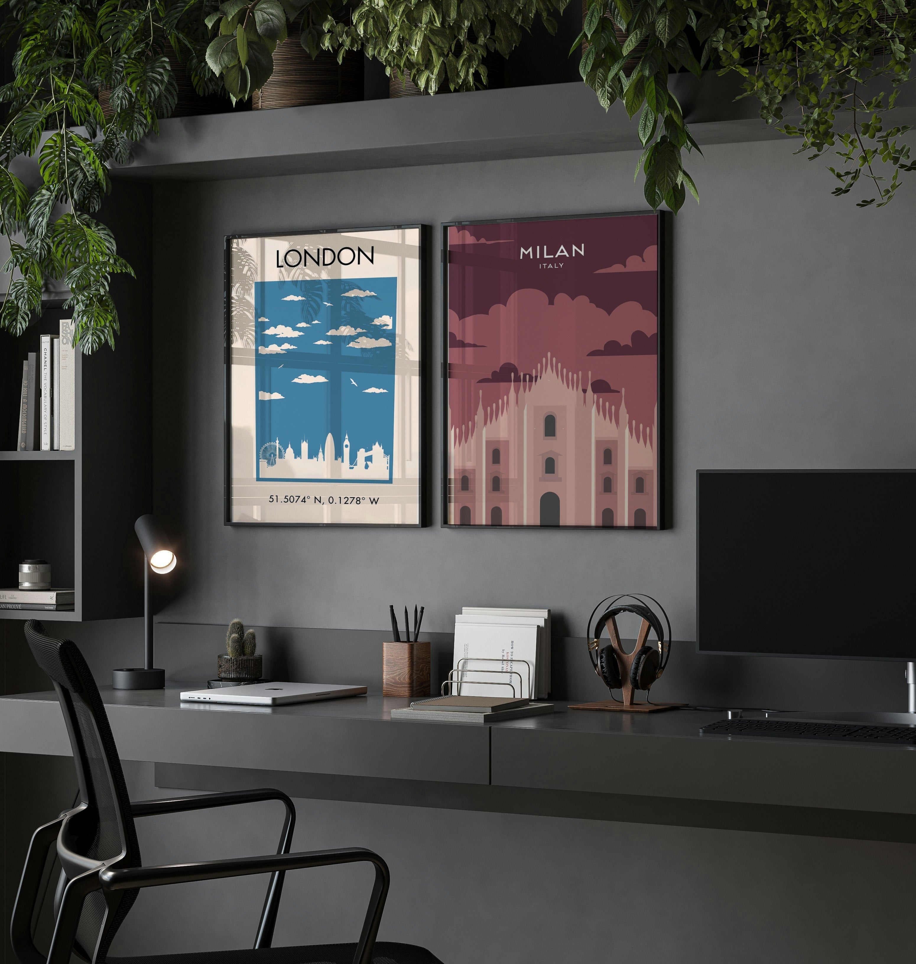 Vintage london print Poster