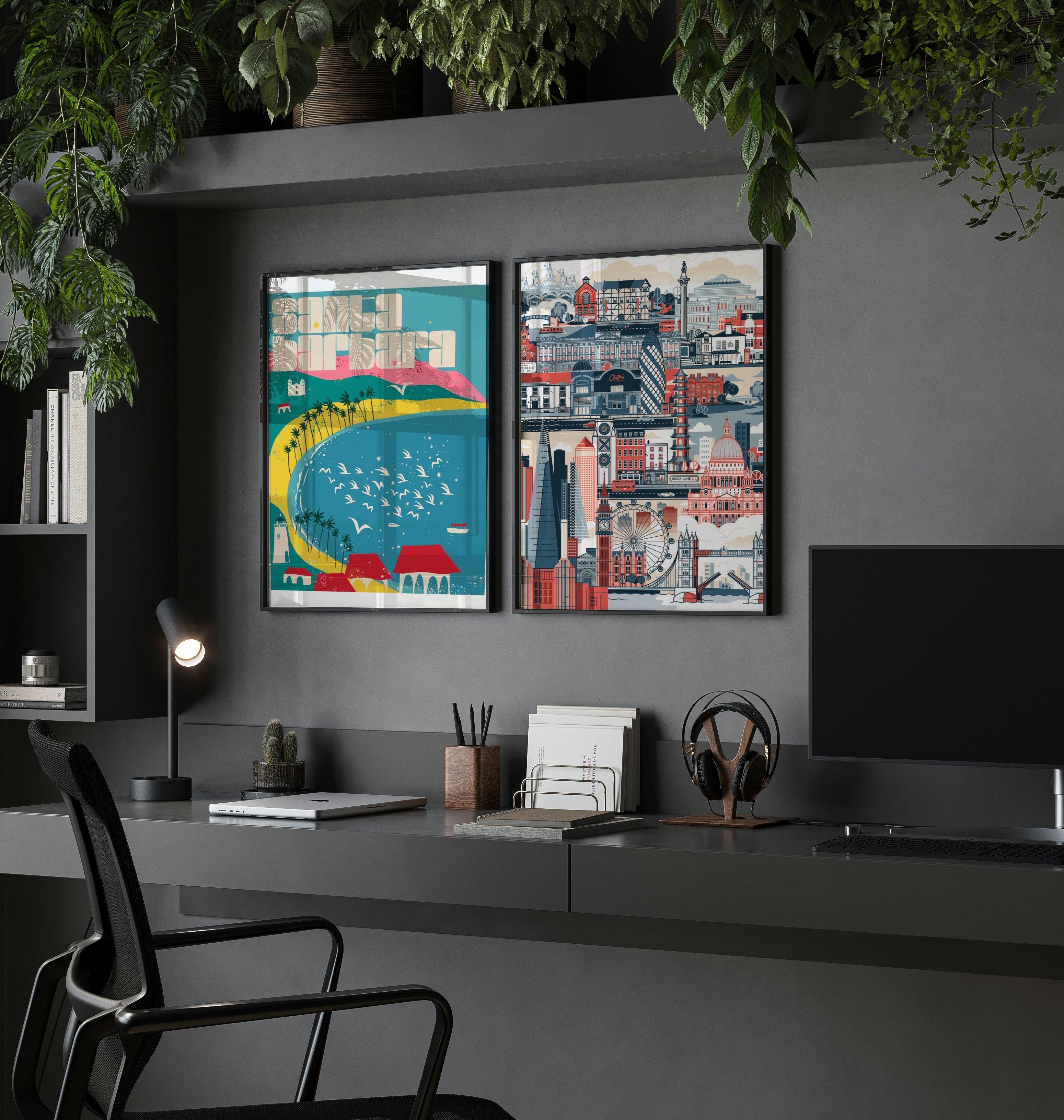 Illustrated Poster of London Poster