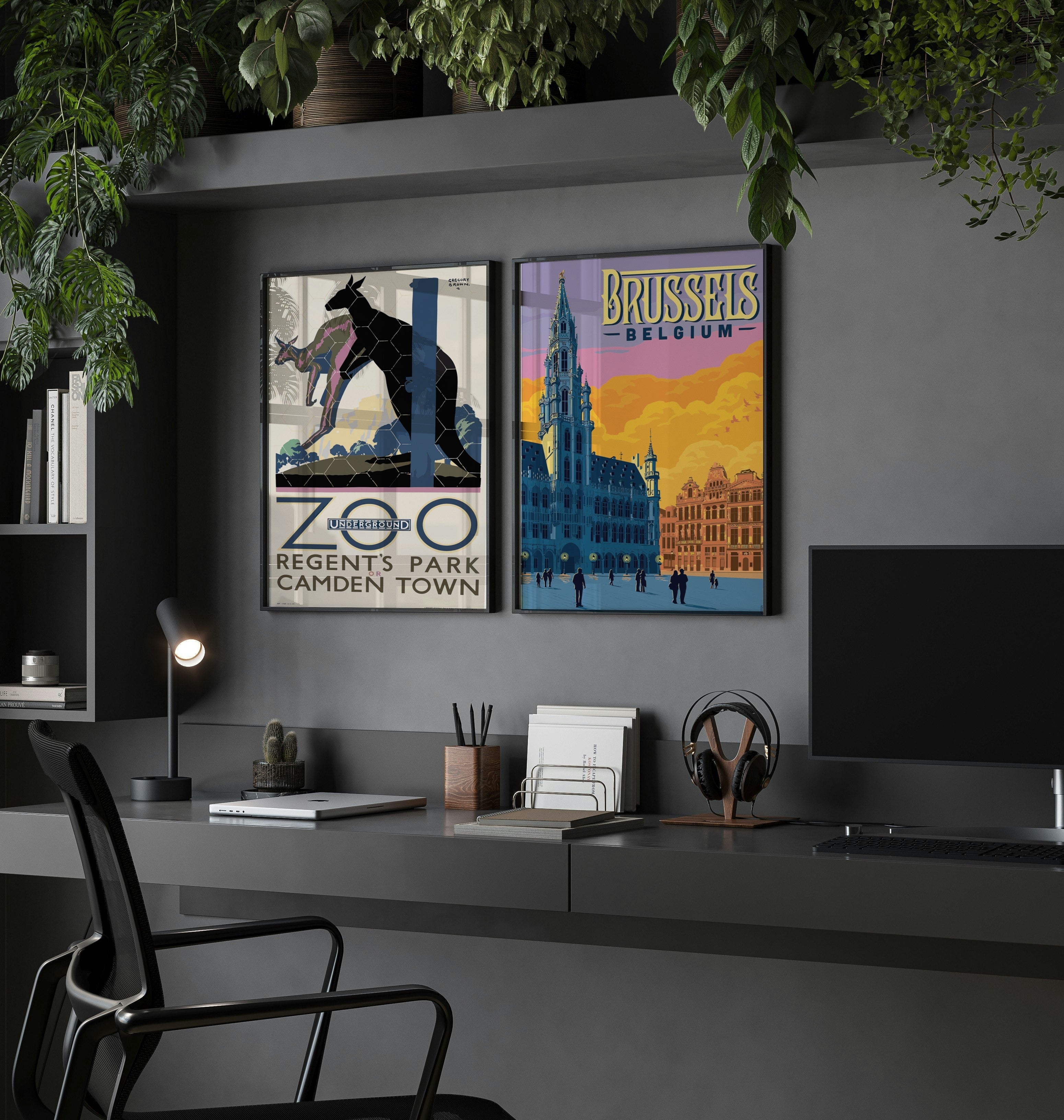 Kangaroos Print Poster