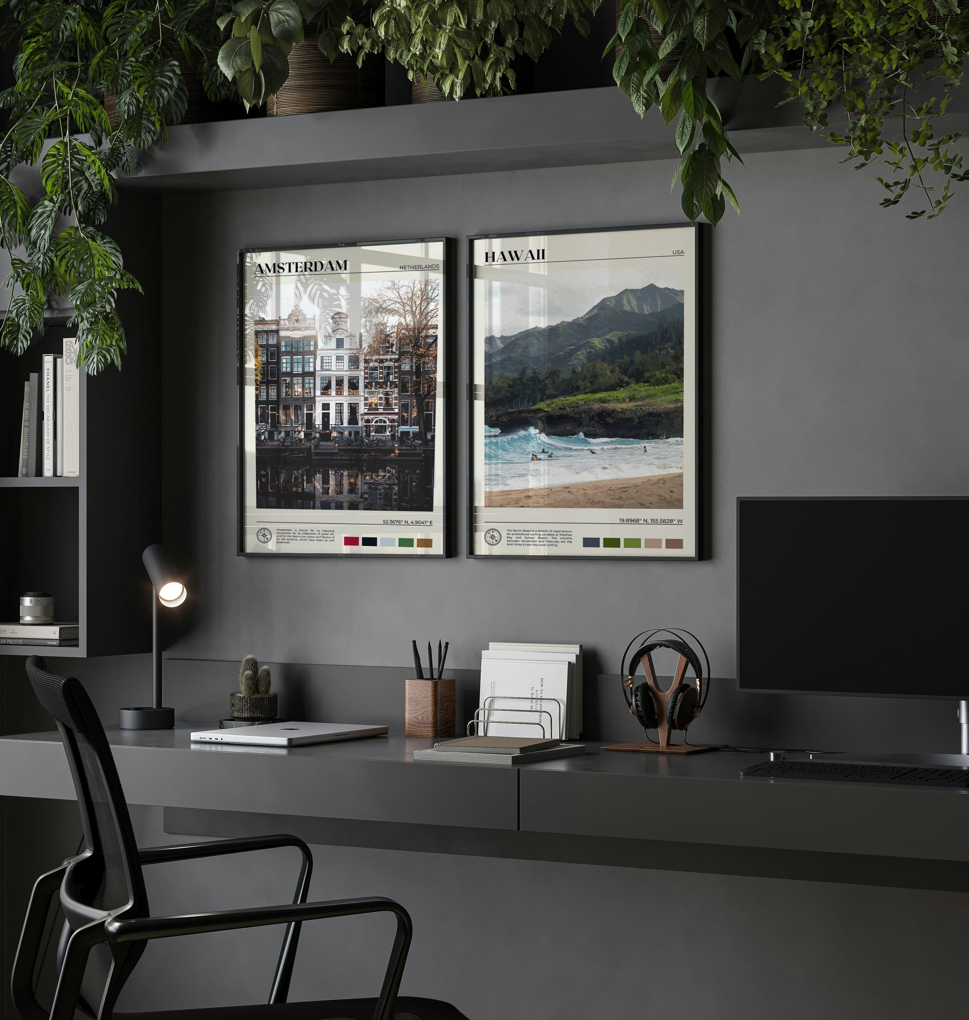 Amsterdam Print Vintage Poster