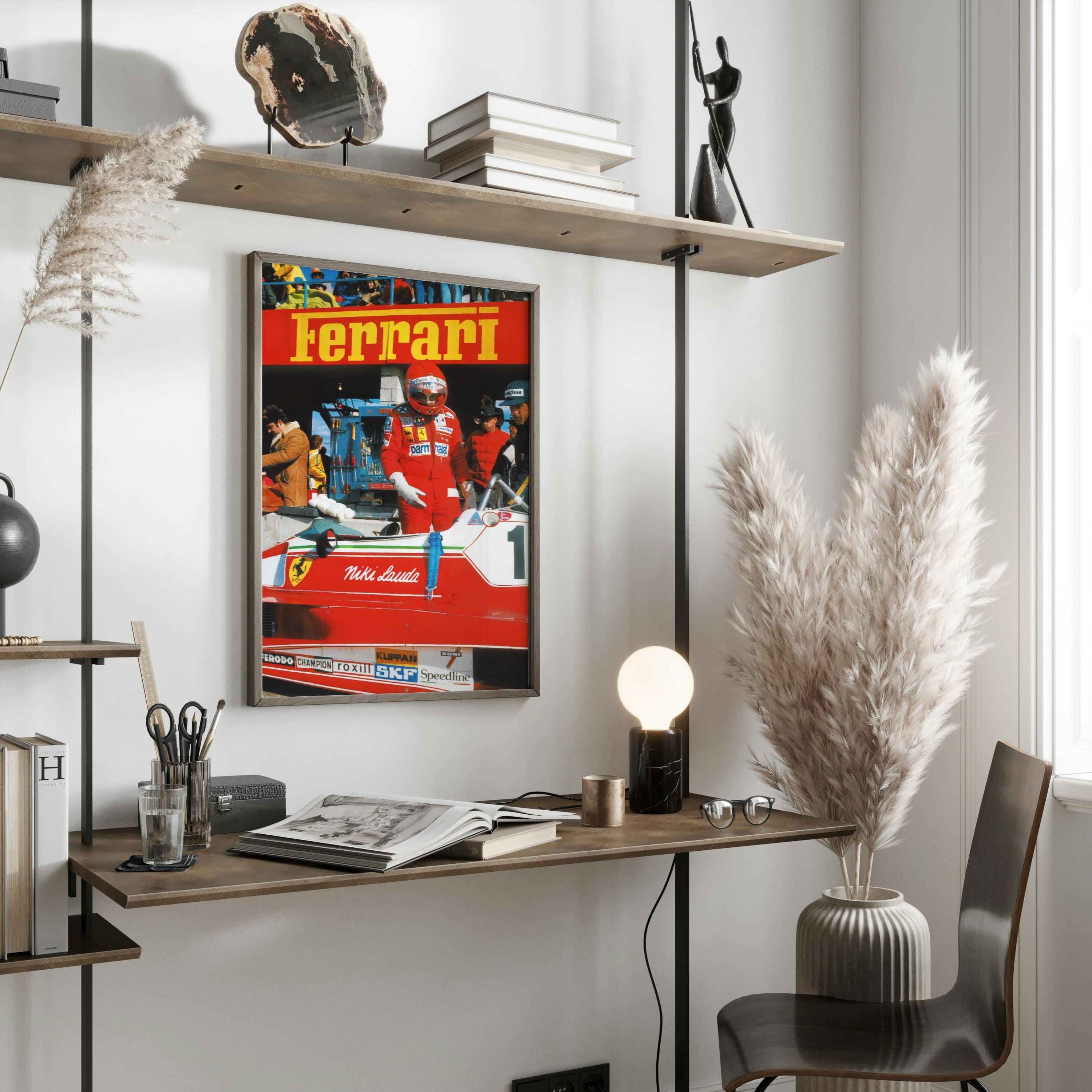 Vintage Ferrari F1 Wall Art Poster