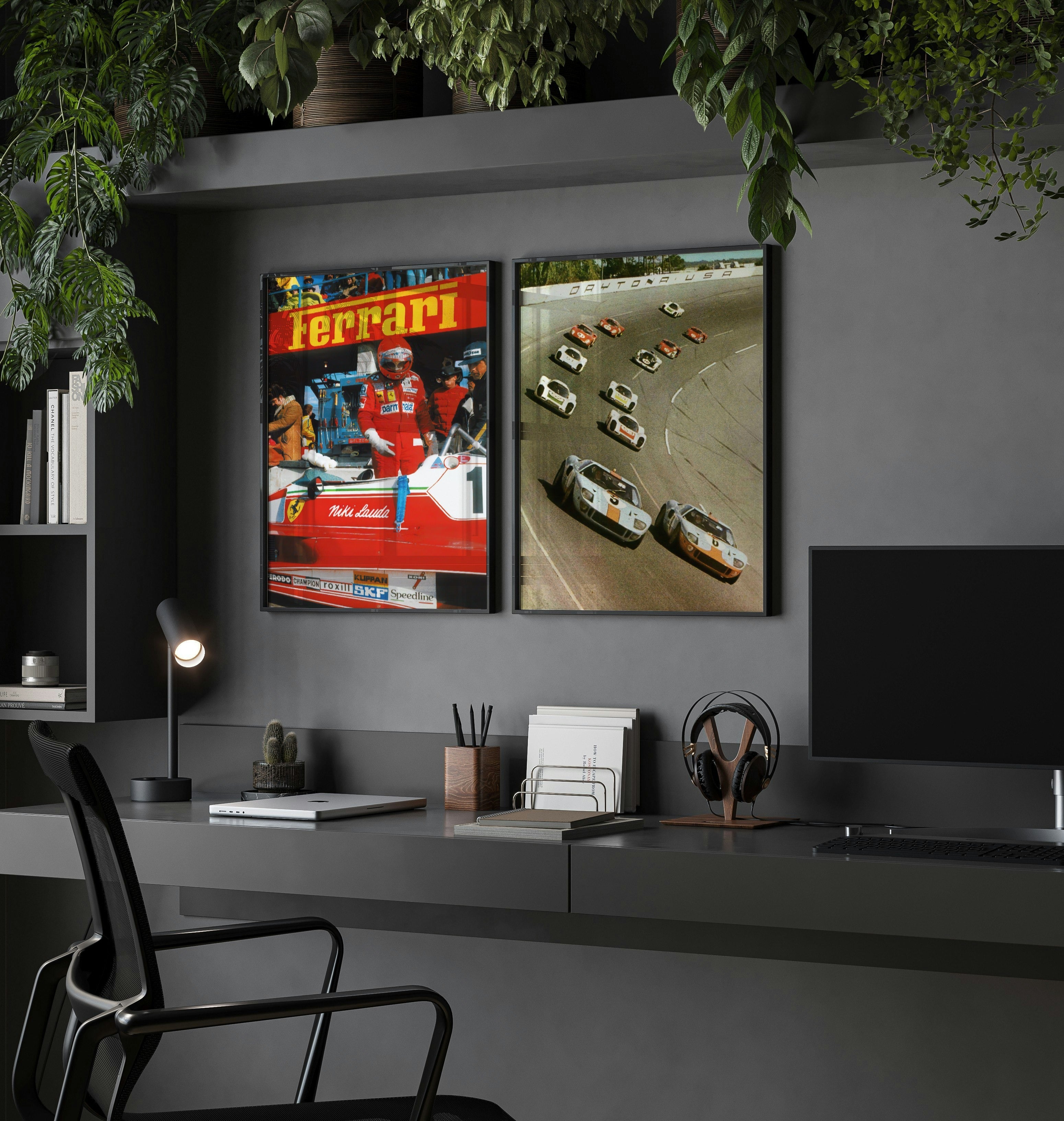 Vintage Ferrari F1 Wall Art Poster