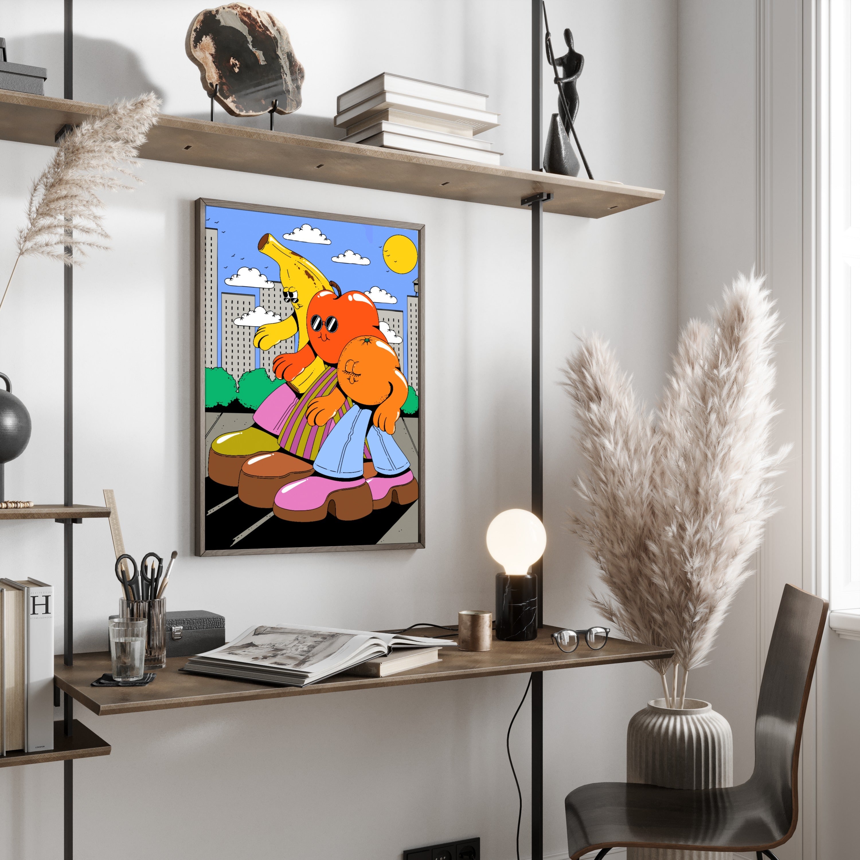 Fruit Walk Print Poster