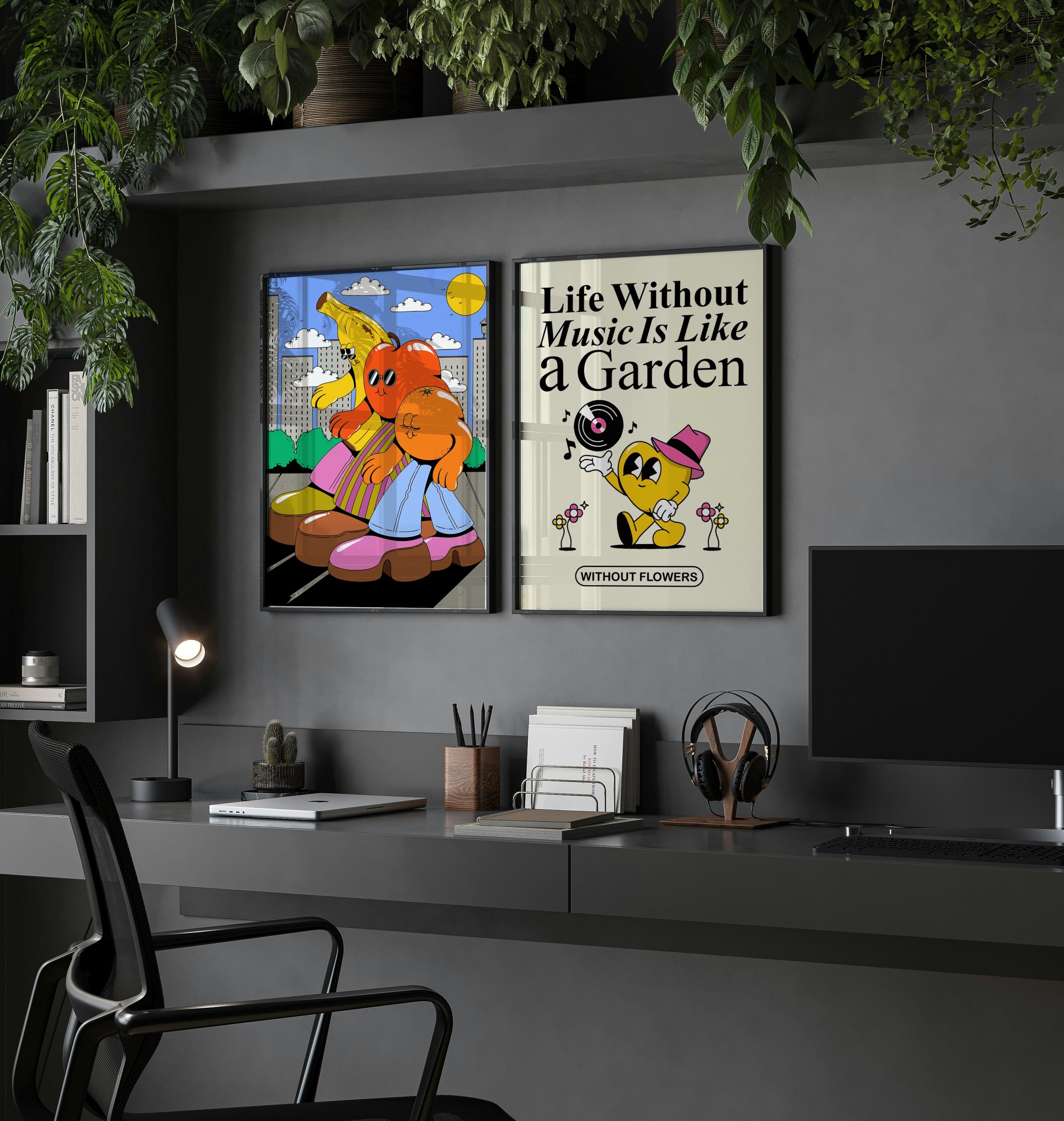 Fruit Walk Print Poster