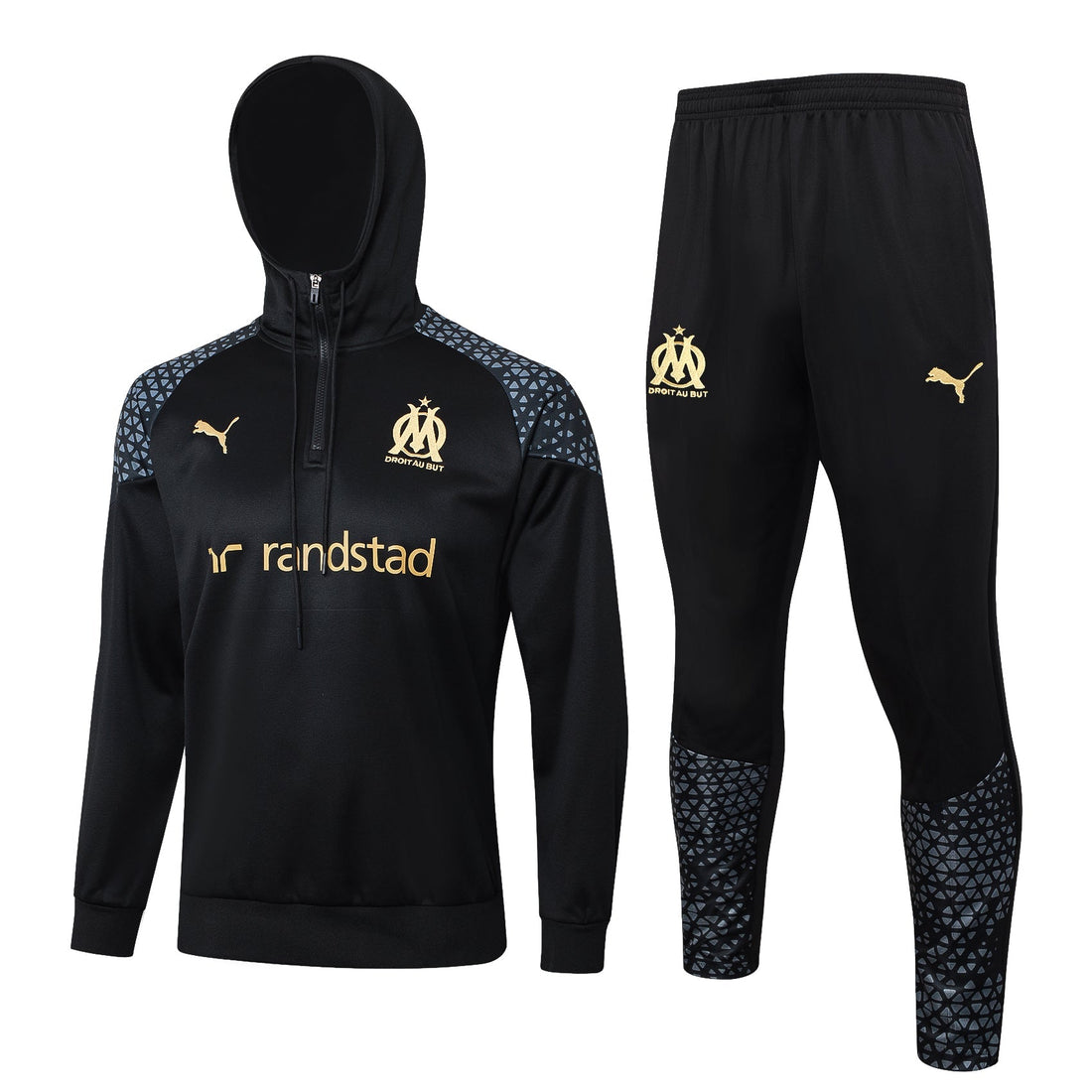 Marseille 23-24 | Black | Tracksuit Hoodie