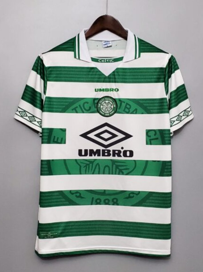 Glasgow Celtic thuis retro tenue 1997-1999