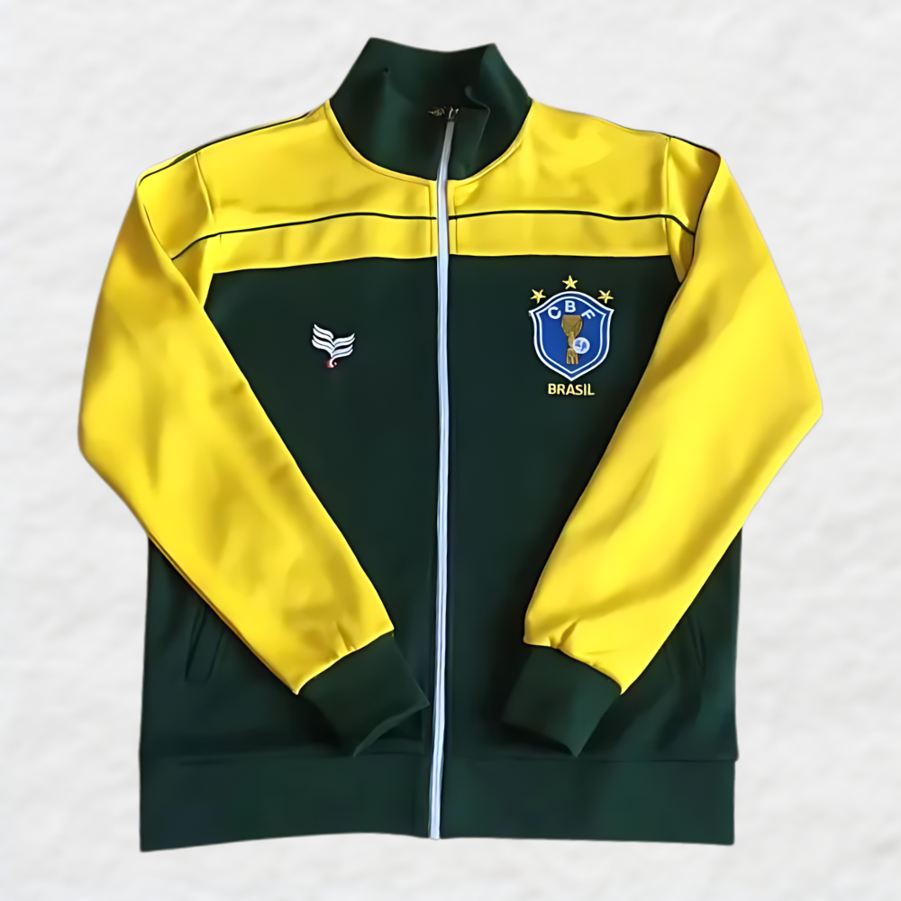 BRAZIL 1982 RETRO TRACK TOP