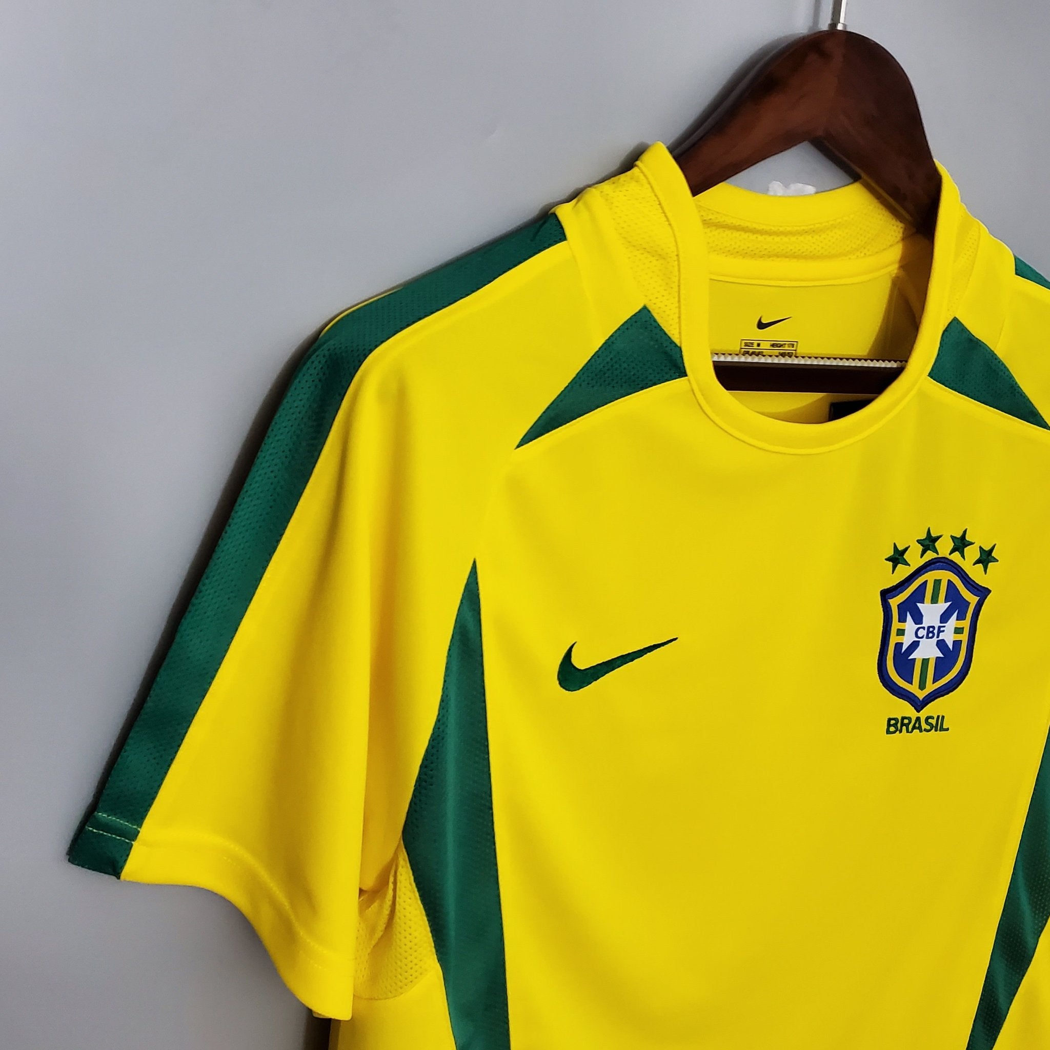 Brazilië thuis retro tenue 2002 