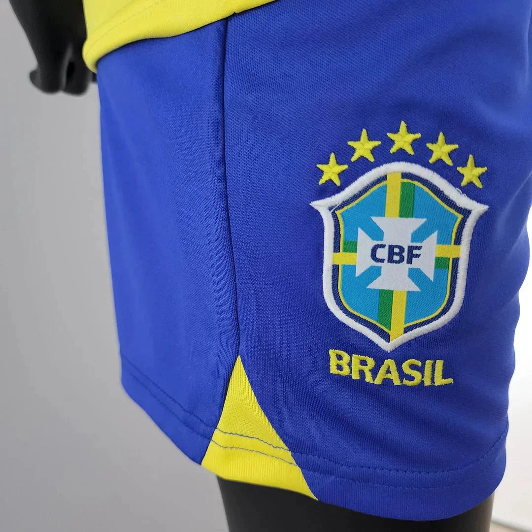 WK 2022 Brazilië Thuisvoetbalset (shirt + shorts)