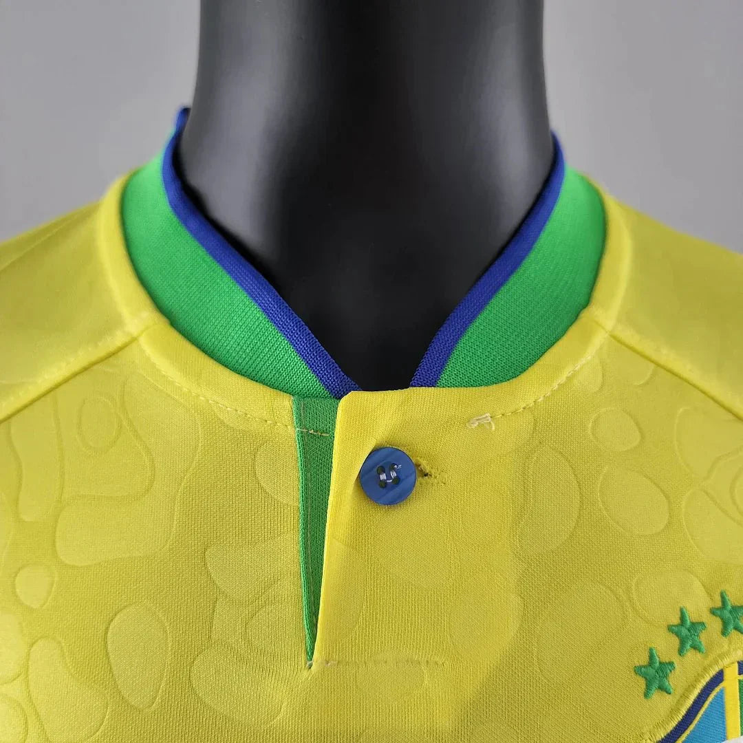 WK 2022 Brazilië Thuisvoetbalset (shirt + shorts)