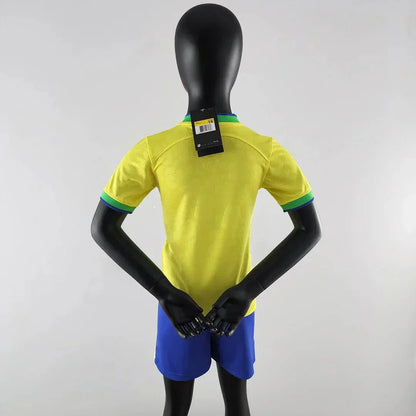 WK 2022 Brazilië Thuisvoetbalset (shirt + shorts)