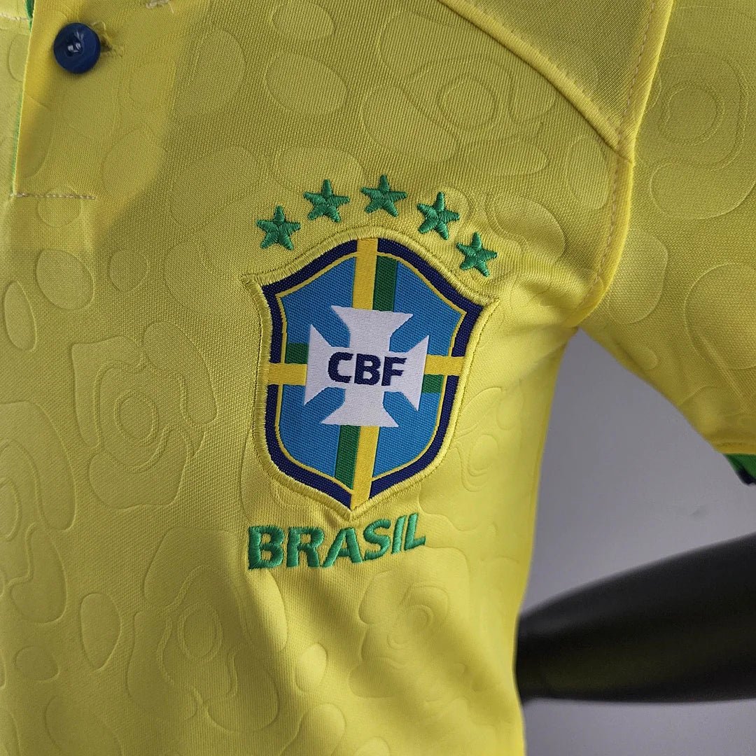 2022 World Cup Brazil Home Soccer set ( jersey+Shorts )