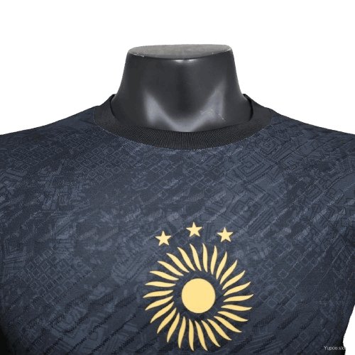 2023 Argentinië Herdenkings Speciaal Paars Zwart Shirt | Speler Versie