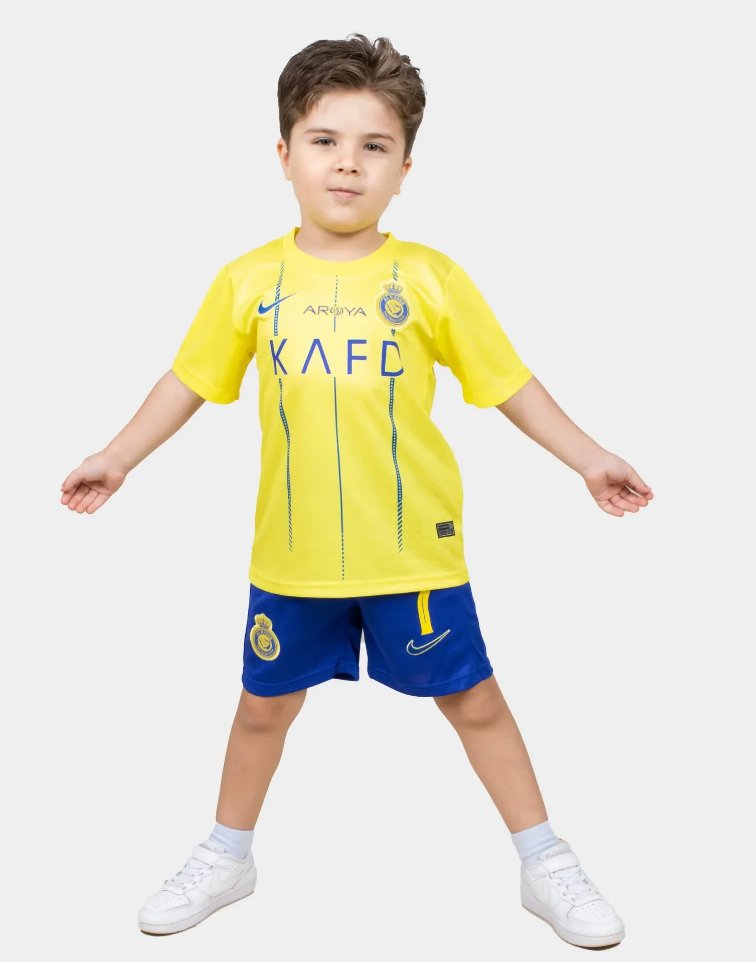 2023/2024 Al-Nassr Heimfußballset (Trikot + Shorts)