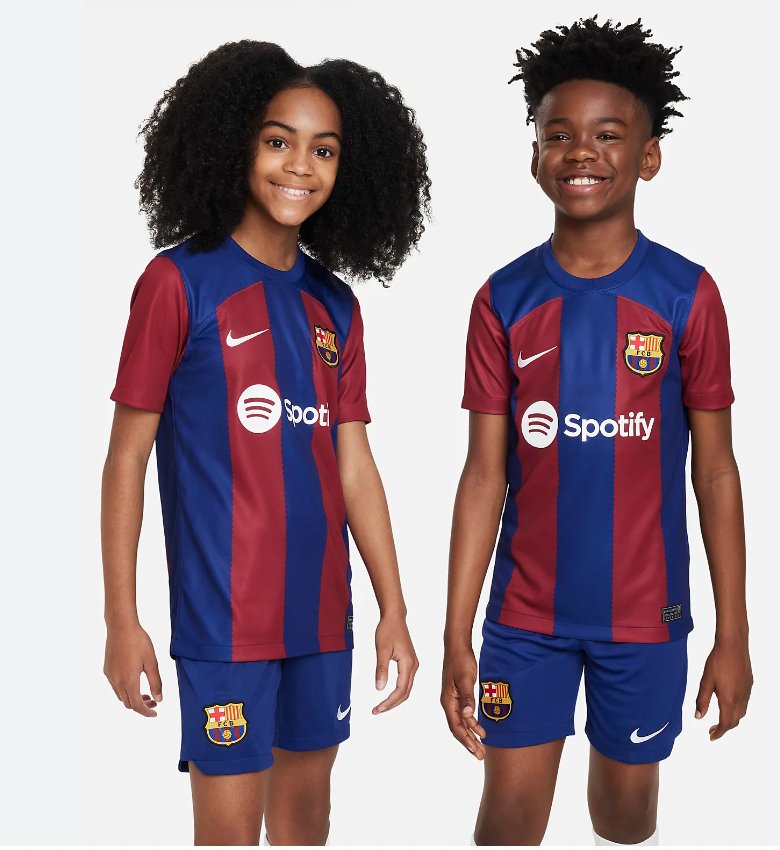 2023/2024 Barcelona Heim-Fußballset (Trikot + Shorts)