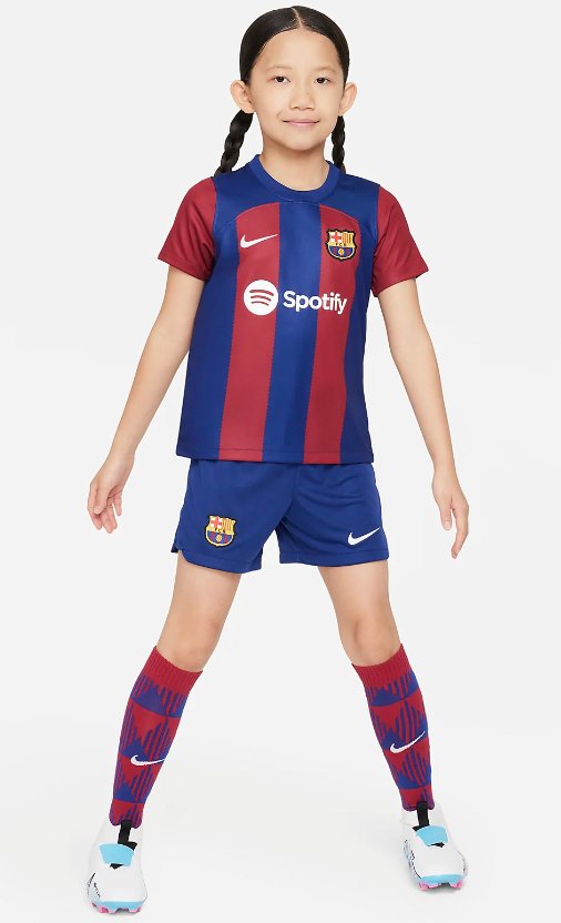 2023/2024 Barcelona Thuis Voetbalset (shirt+Shorts)