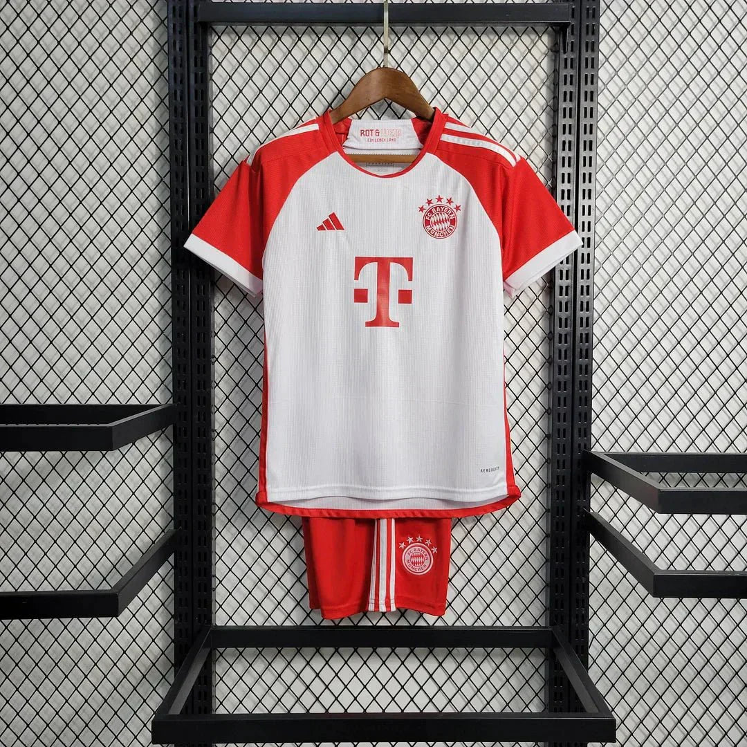 2023/2024 Bayern München Thuis Voetbalset (shirt+Shorts)