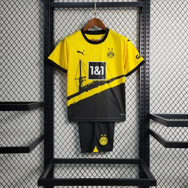 2023/2024 Kids Maat Dortmund Thuisset (shirt+Shorts)