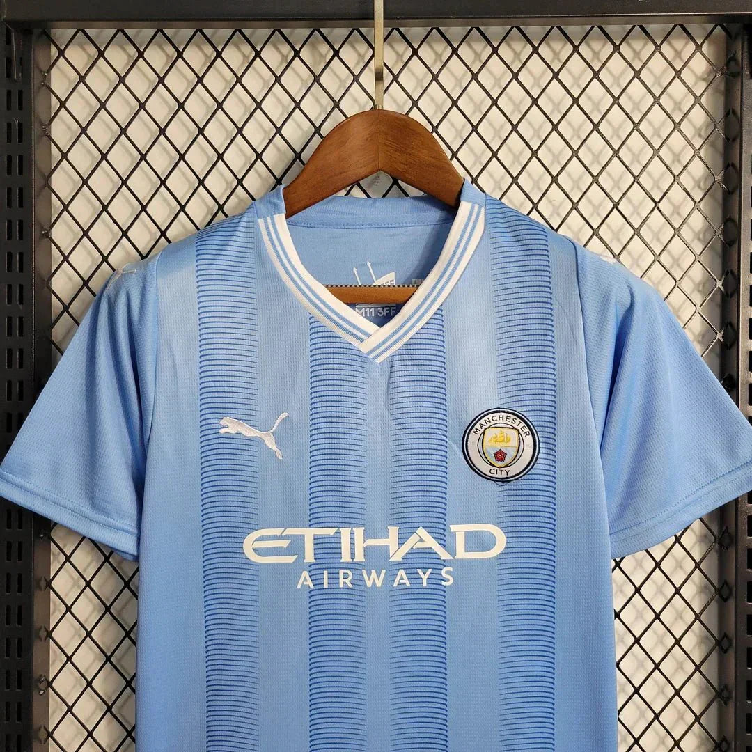 2023/2024 Manchester City Home Football set ( jersey+Shorts )