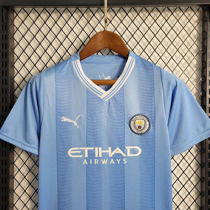 2023/2024 Manchester City Heim-Fußballset (Trikot + Shorts)