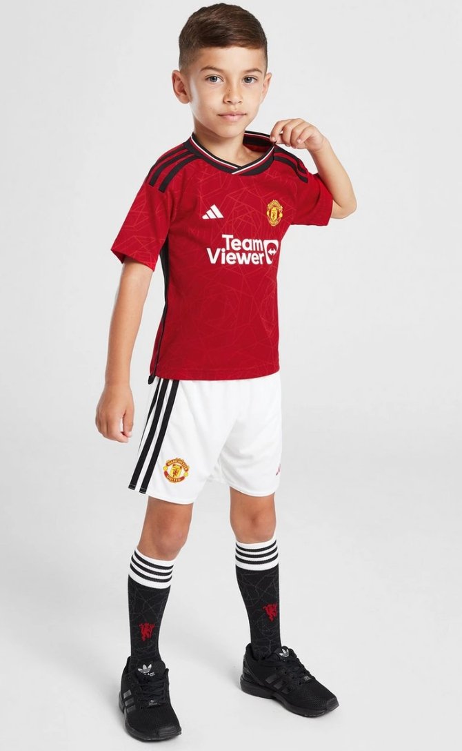 2023/2024 Manchester United Thuis Voetbalset (shirt+Shorts)