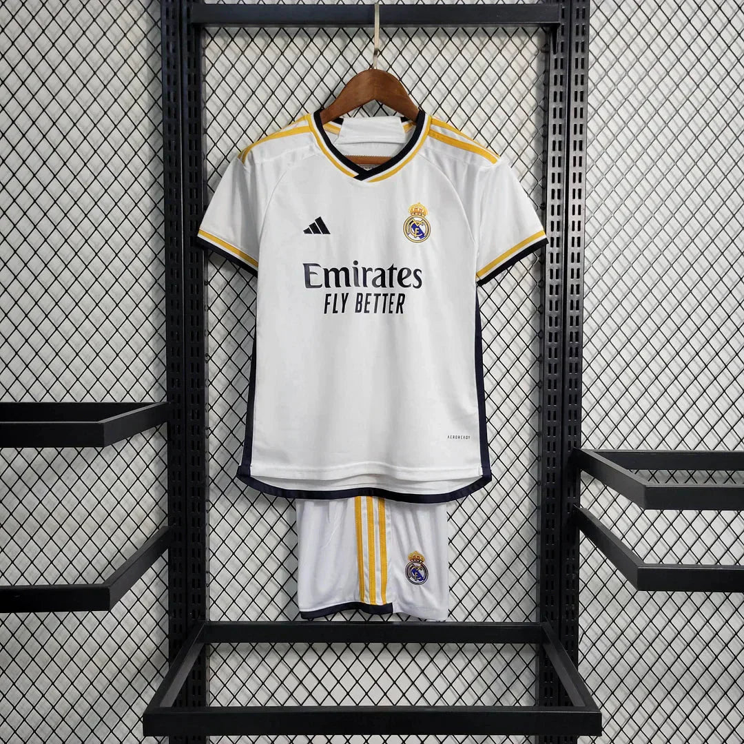 2023/2024 Real Madrid Thuis Voetbalset (shirt+Shorts)