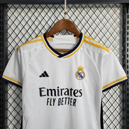 2023/2024 Real Madrid Thuis Voetbalset (shirt+Shorts)