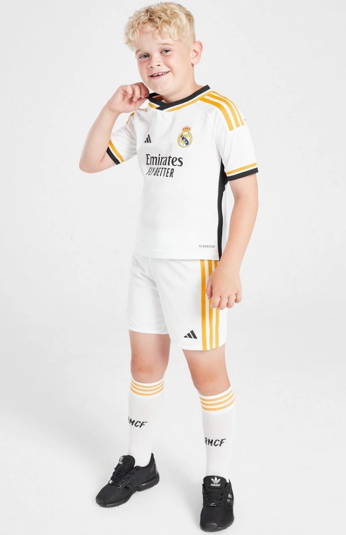 2023/2024 Real Madrid Thuis Voetbalset (shirt+Shorts)