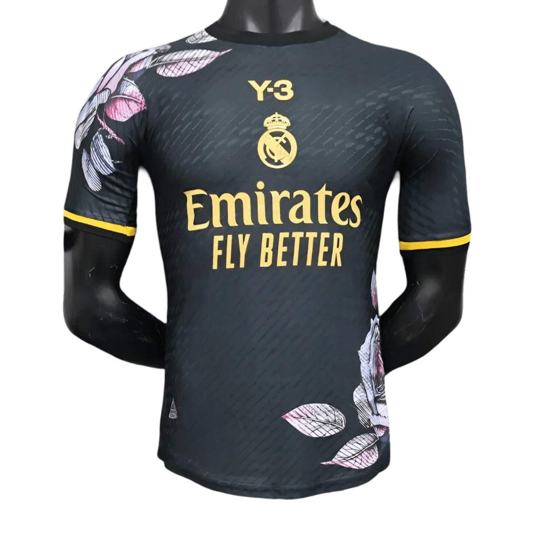 2024 Los Blancos x Y3 Schwarzes Spezialtrikot - Spielerversion 