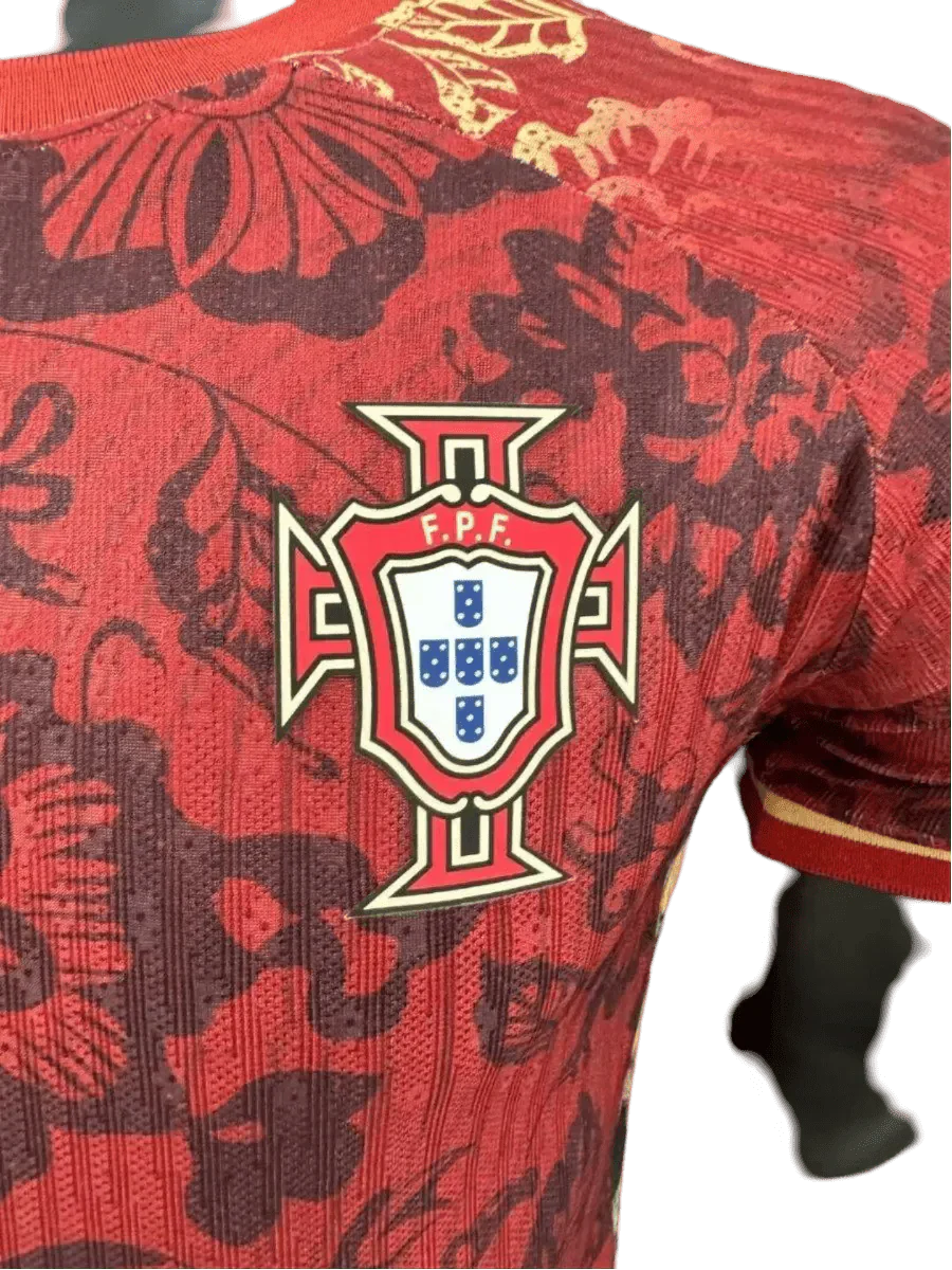 2024 Portugal Rotes Spezialtrikot - Spielerversion 